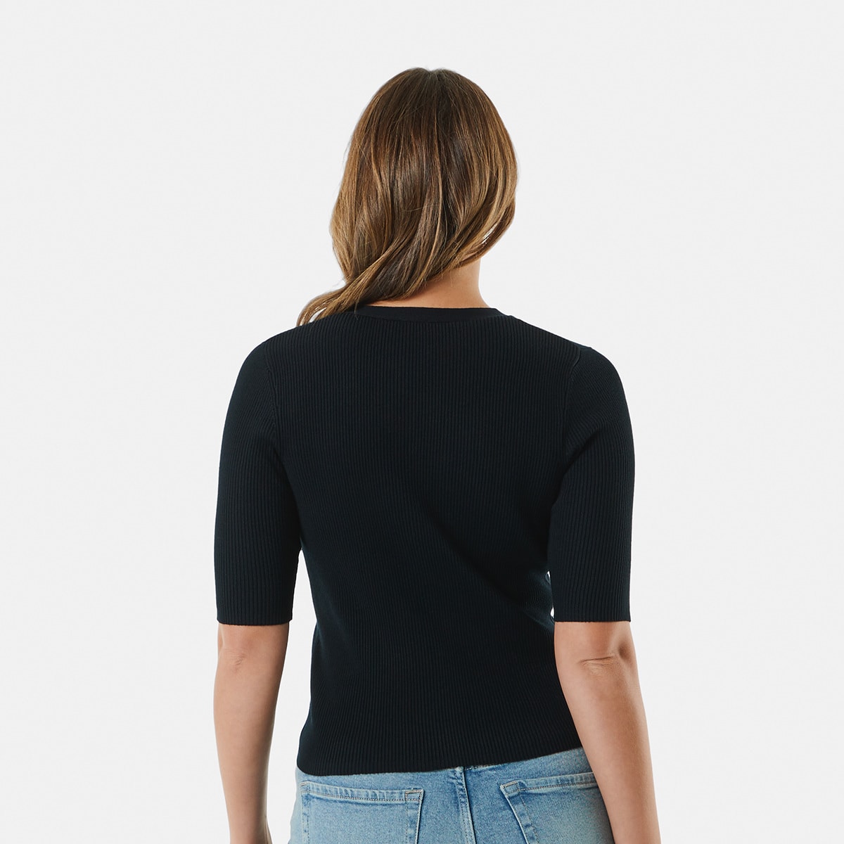 Short Sleeve True Knit Henley Top Kmart