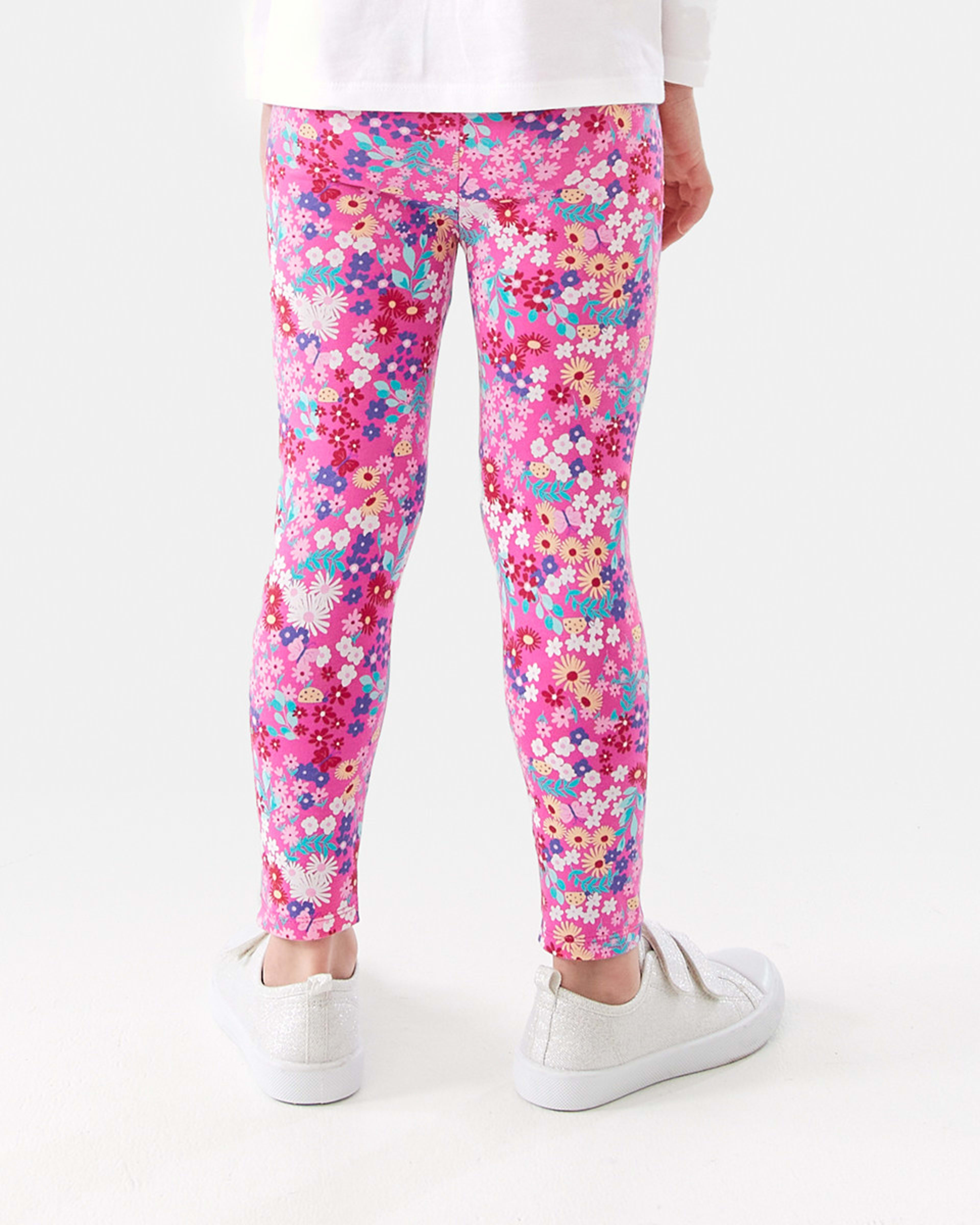 2 Print Leggings Pnk Ditsy, 2 of 8