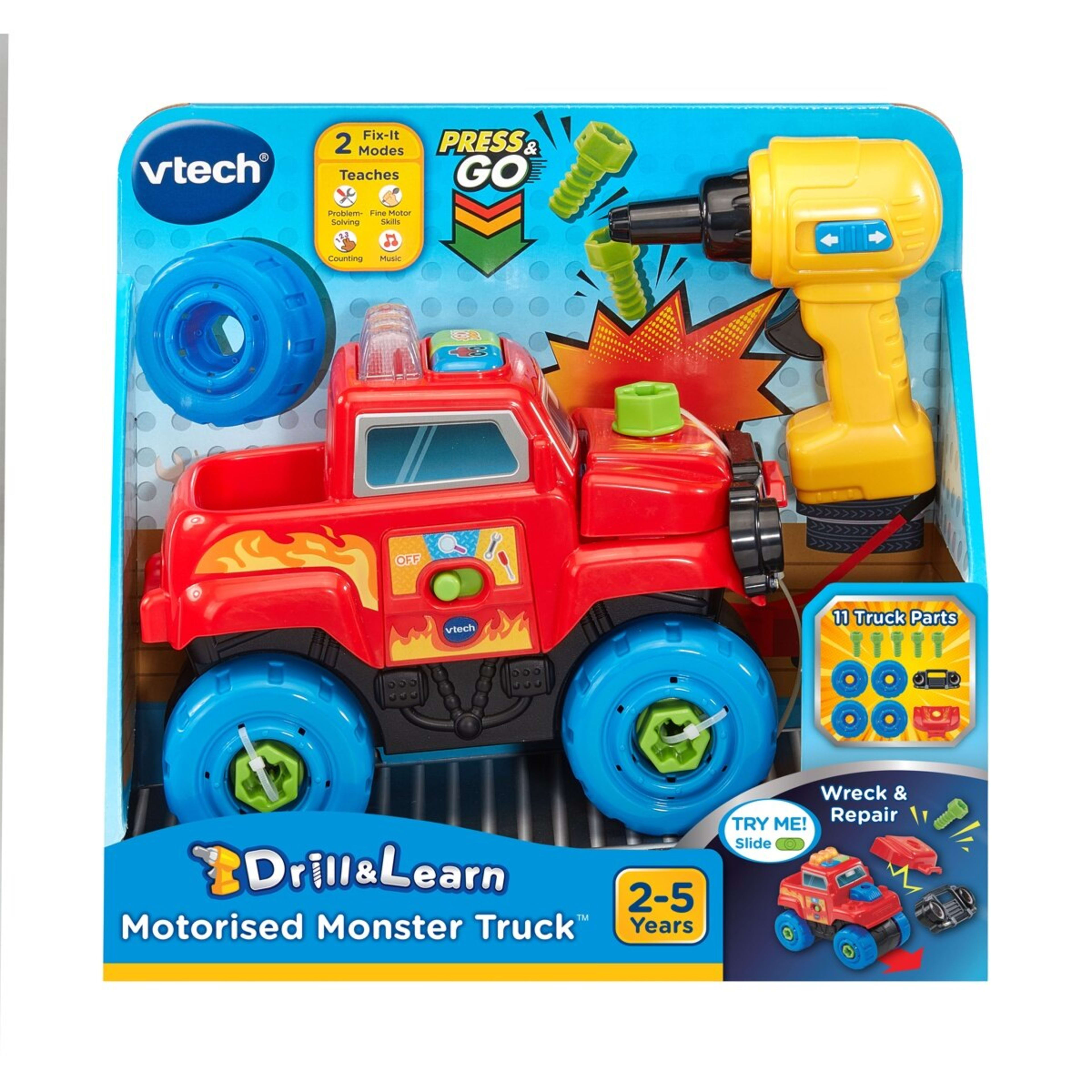1 VTech Drill & Learn Motorised Monster Truck, 1 of 6