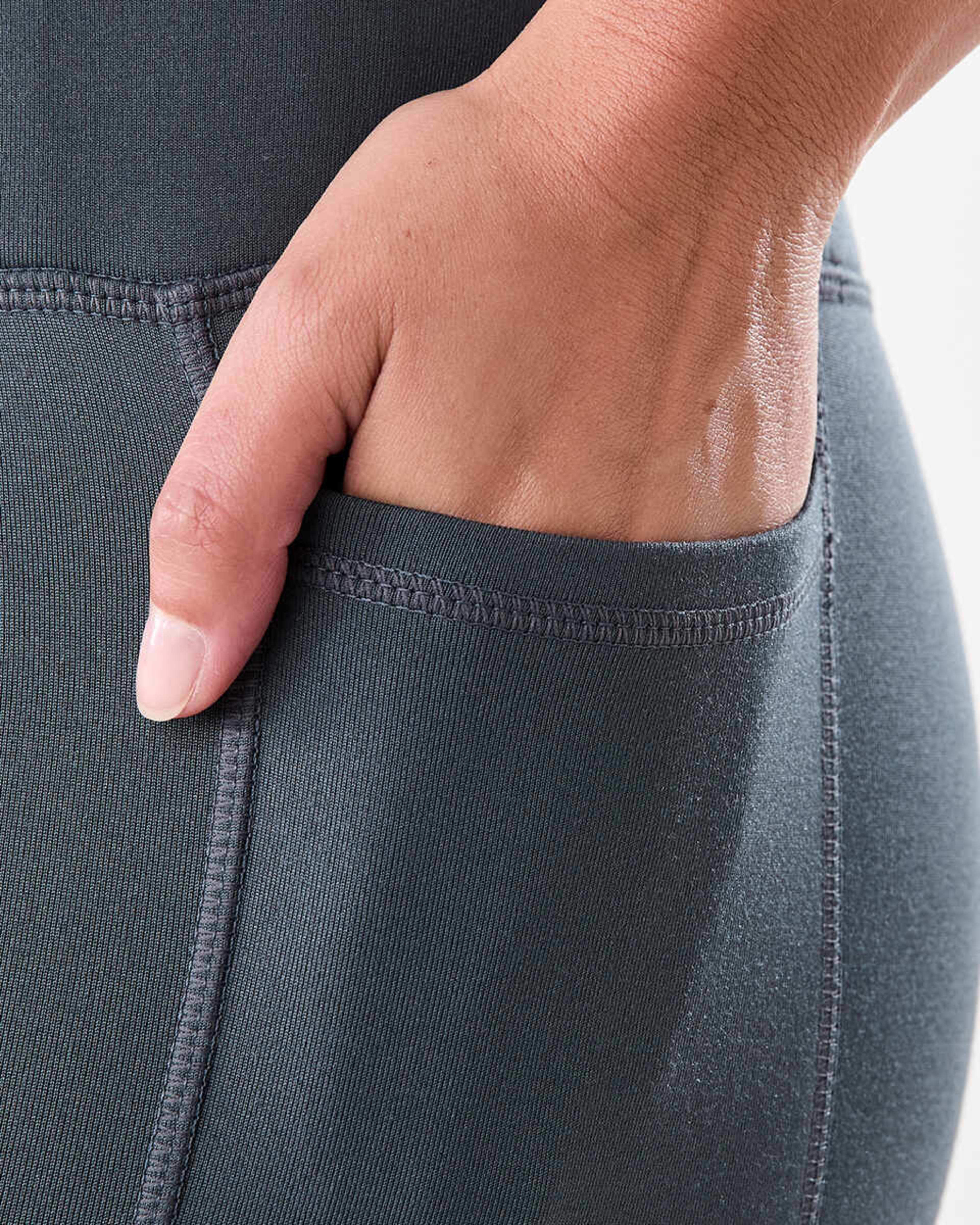 5 Active Womens Full Length Fleece Leggings HARMONY GREY, 5 of 5