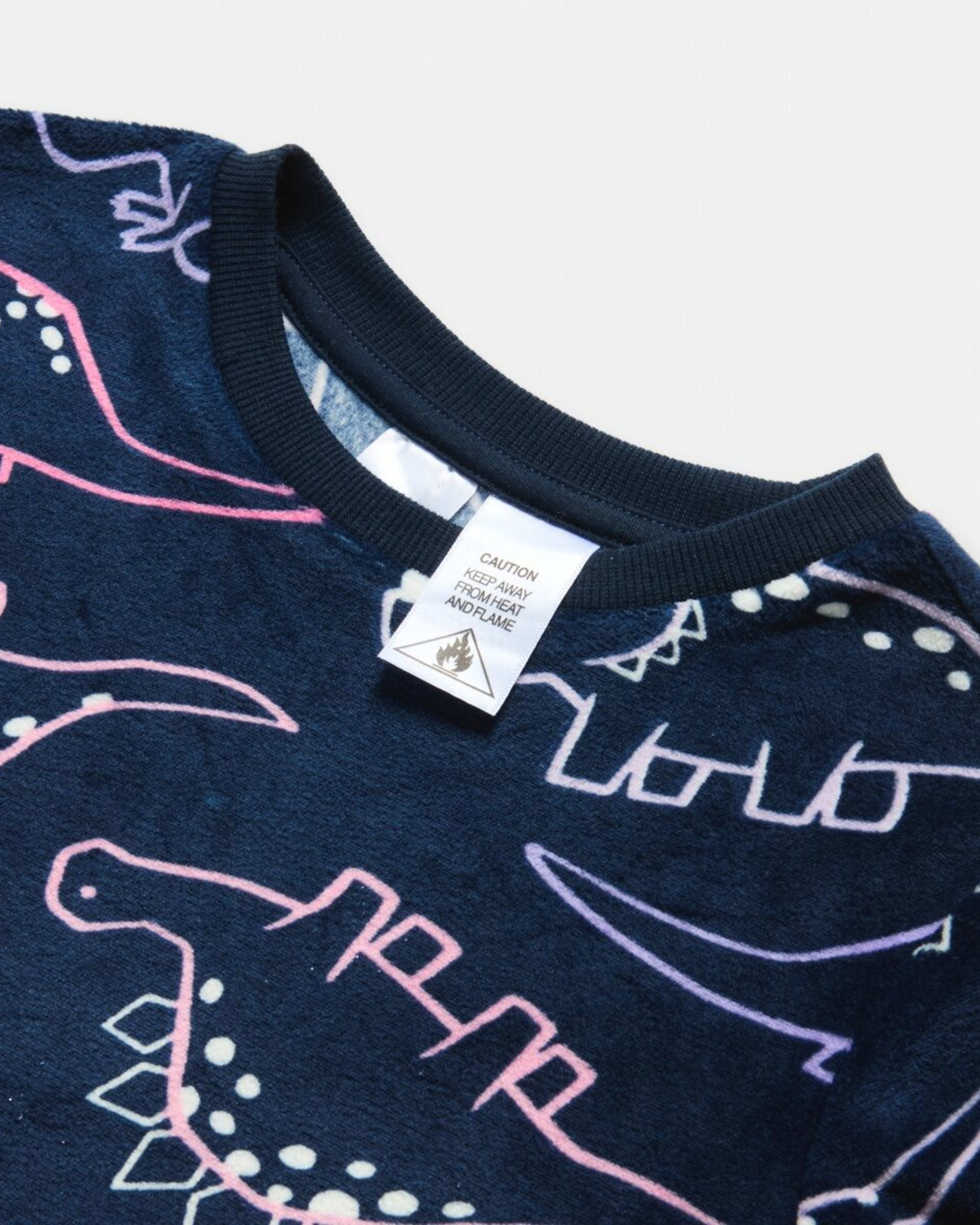 7 Super Soft Pyjama Set Nvy Dino, 7 of 8