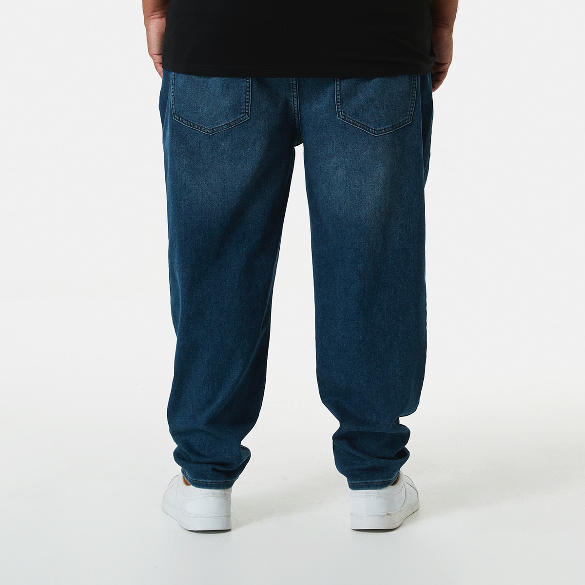 Men's Larger Size Knit Jogger Jeans - Kmart