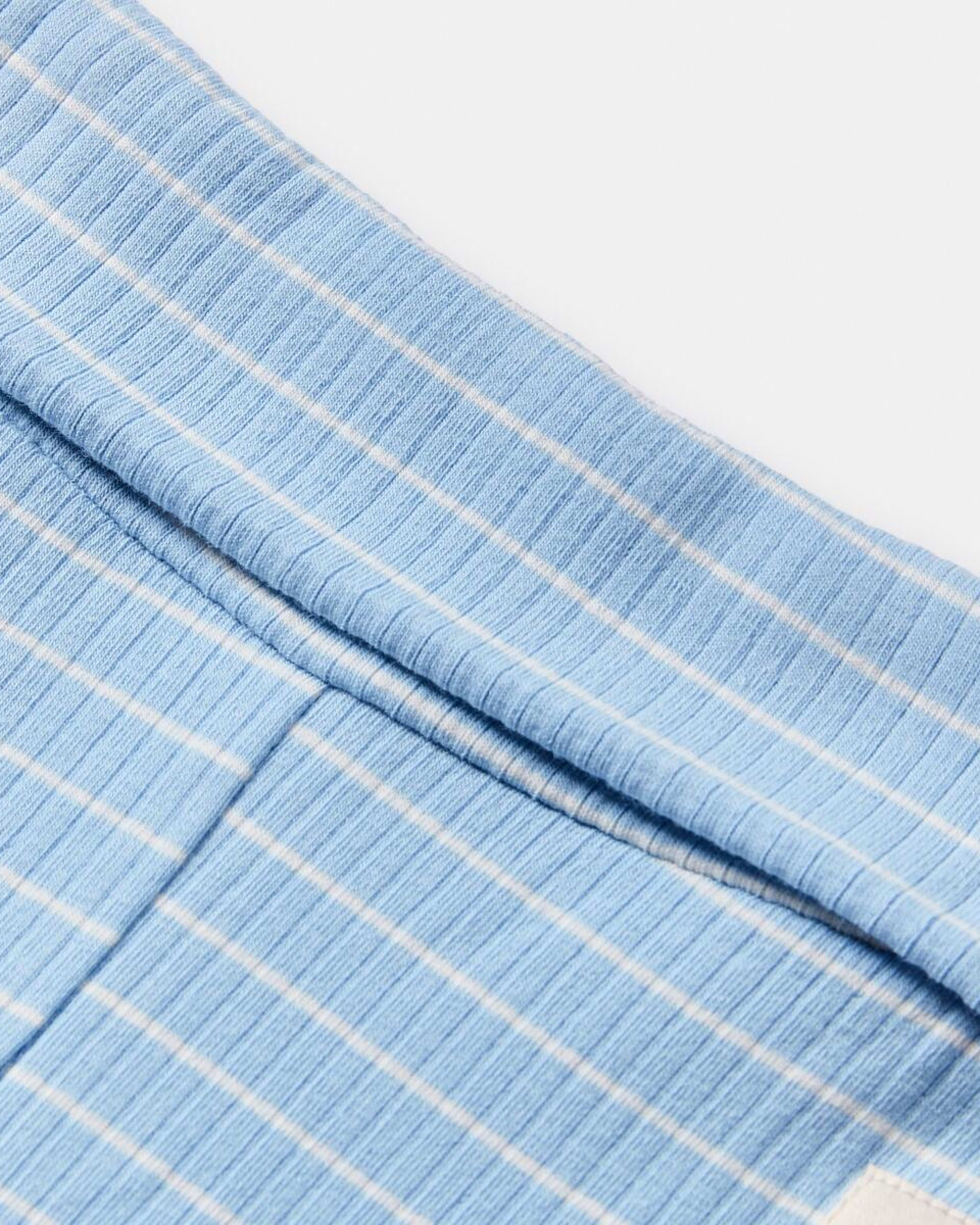 6 2 Piece Long Sleeve Wrap Newborn Set BLUE STRIPES, 6 of 6