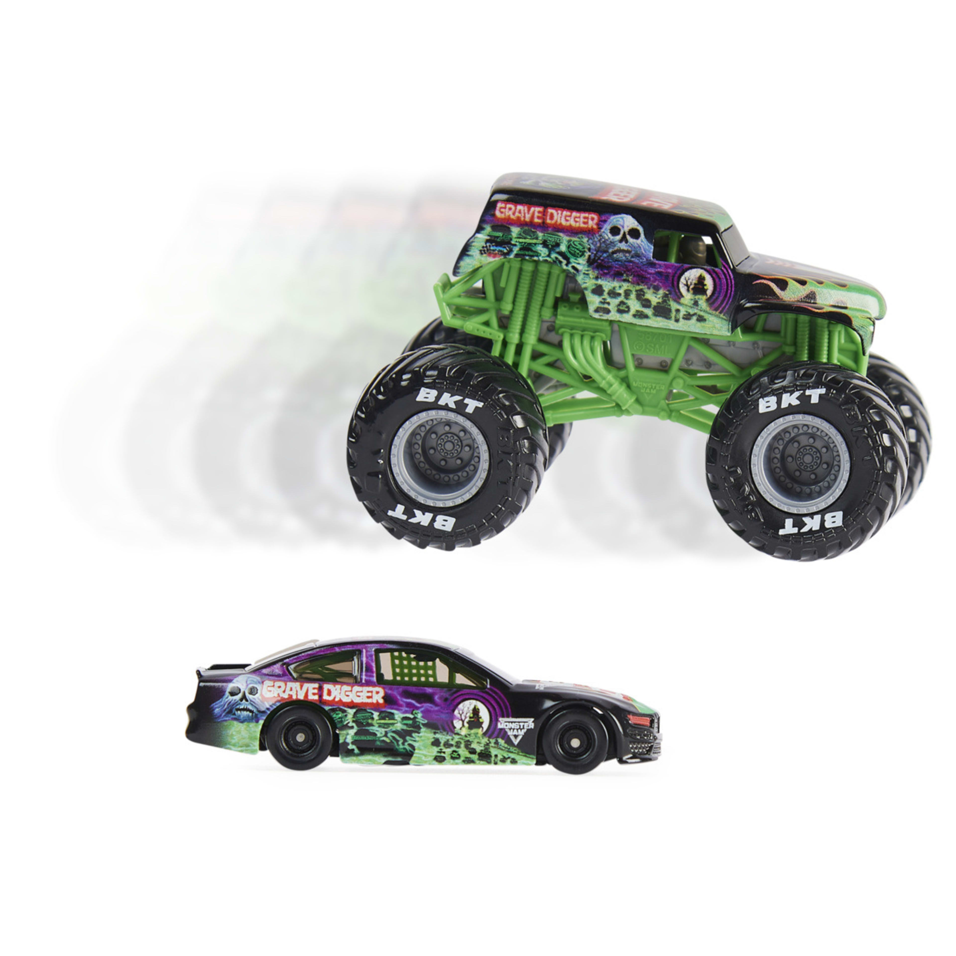 Monster Jam 1:64 Scale Truck and Race Car Set - Assorted - Kmart
