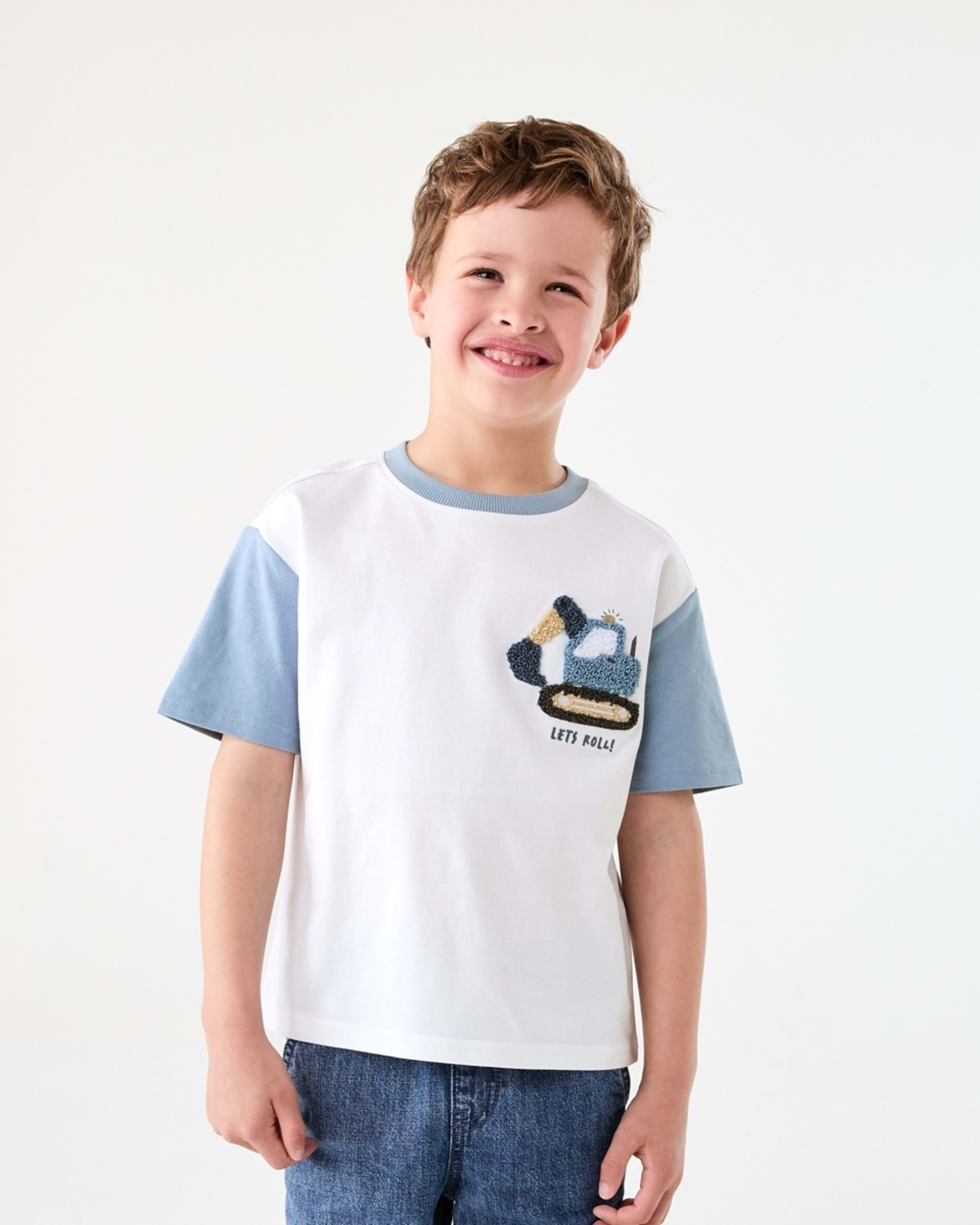 1 Boucle T-shirt BEIGE LETS ROLL BOUCLE DIGGER, 1 of 6