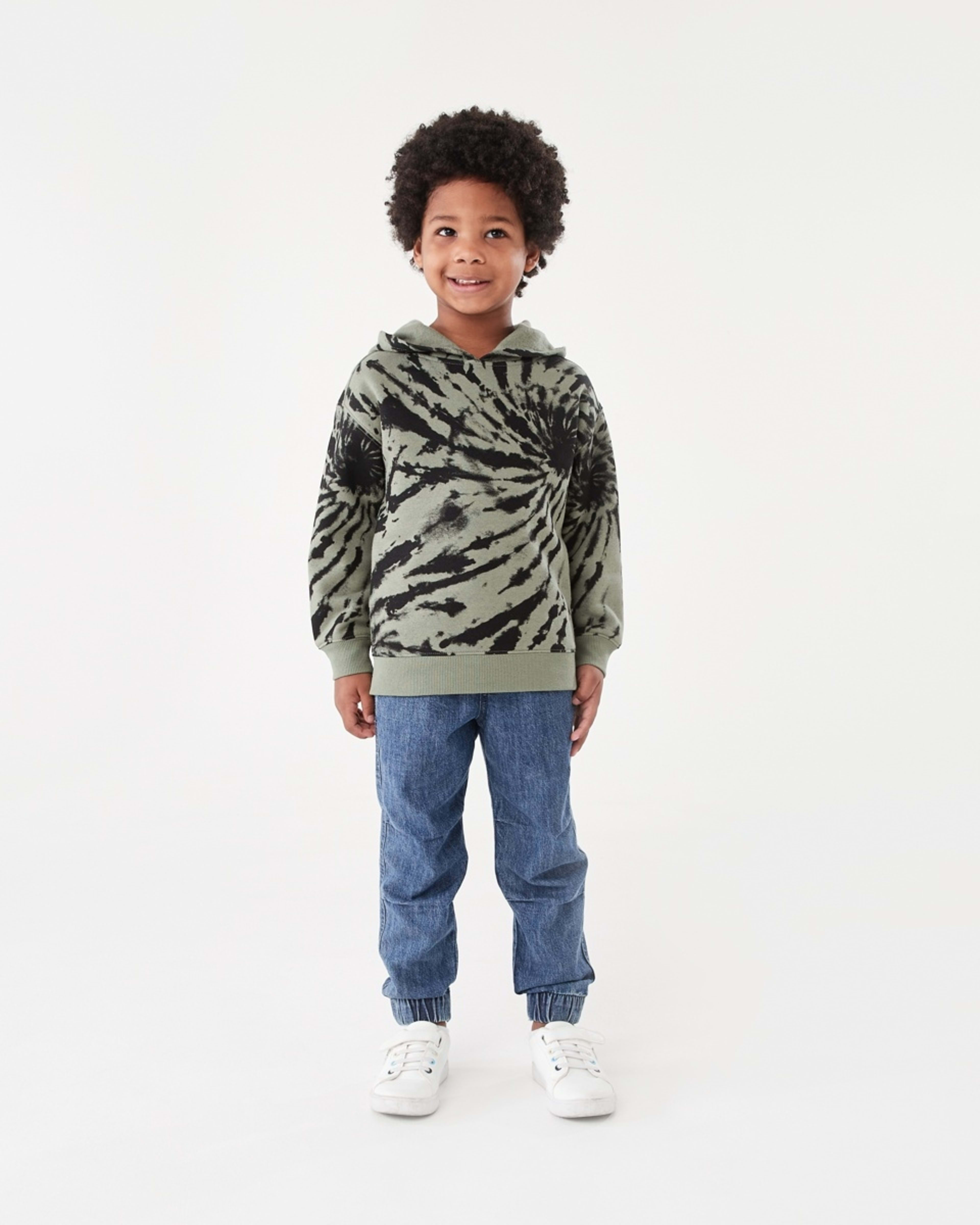 6 Print Hoodie Grn Tiedye, 6 of 9