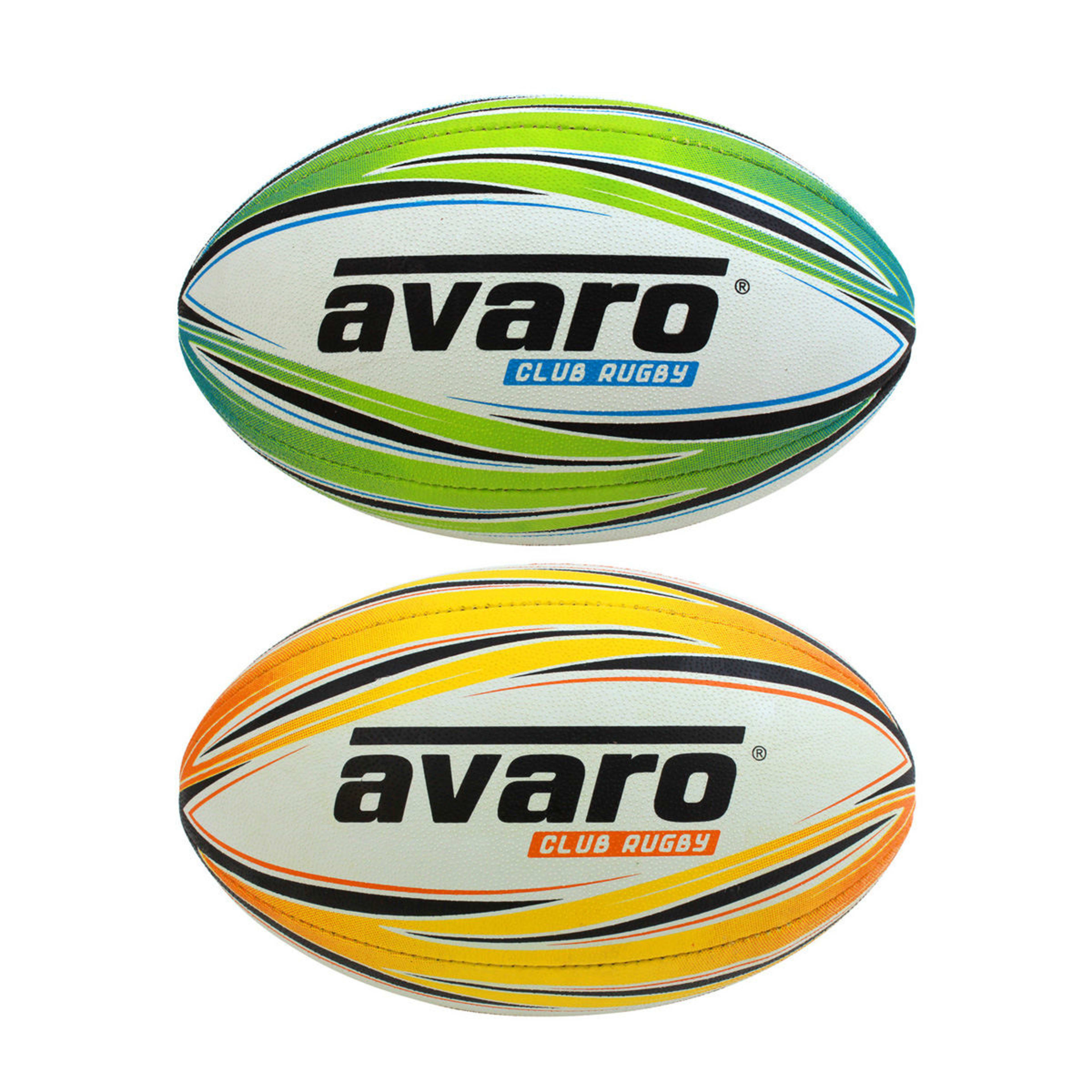 1 Avaro Club Rugby Ball - Size 3, Assorted