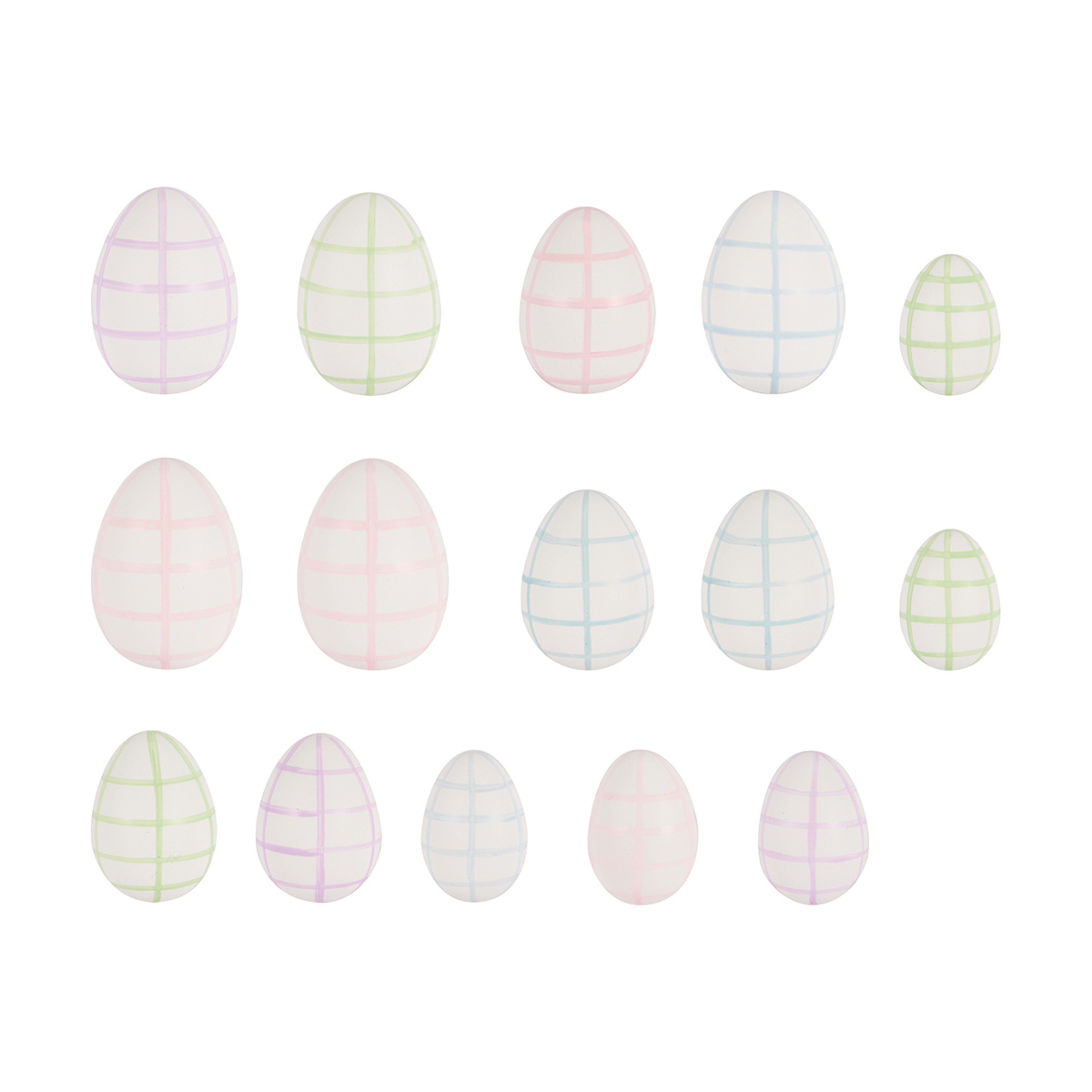 15 Piece Easter Check Scatter Eggs Kmart