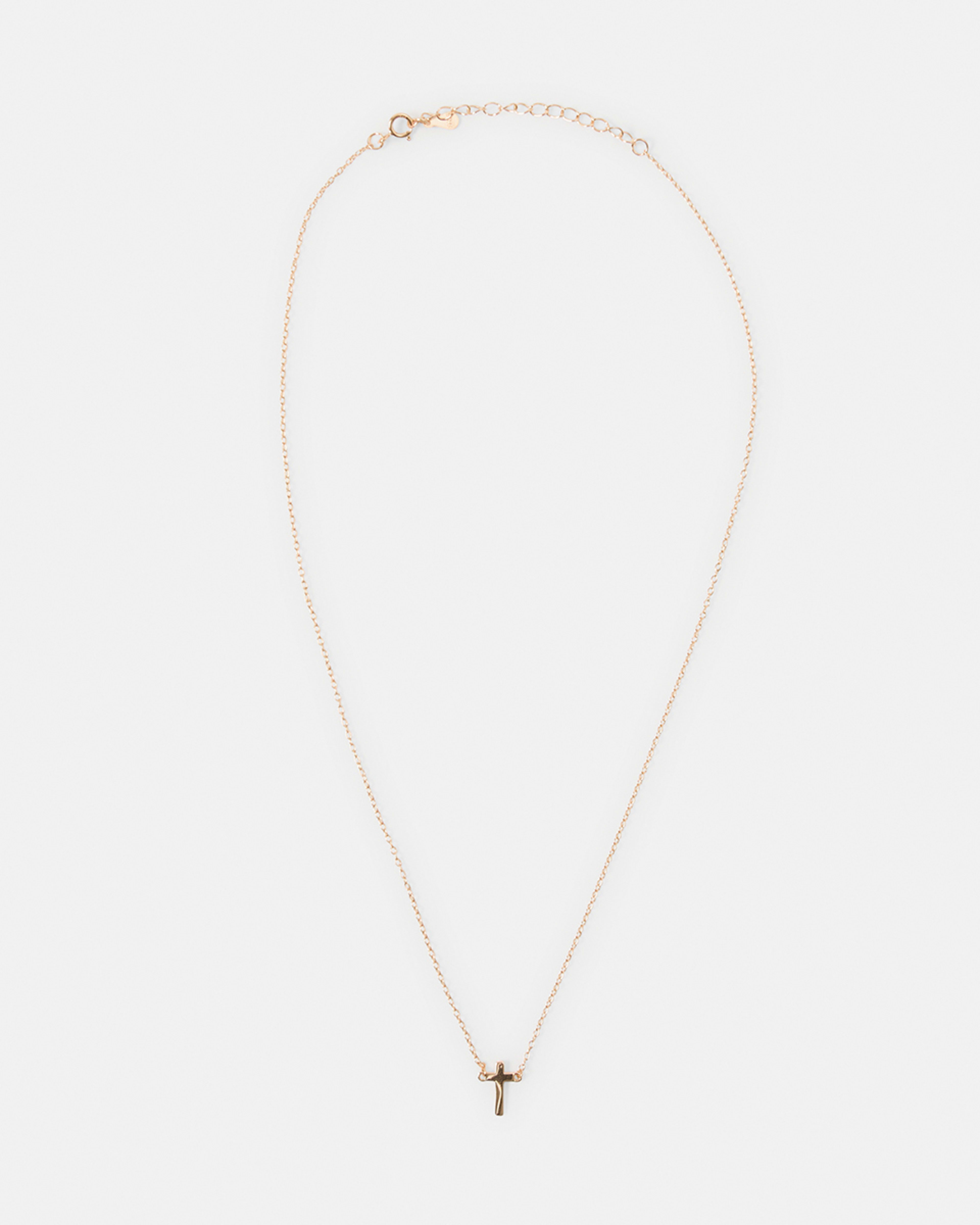 2 Sterling Silver Cross Necklace Gold, 2 of 4