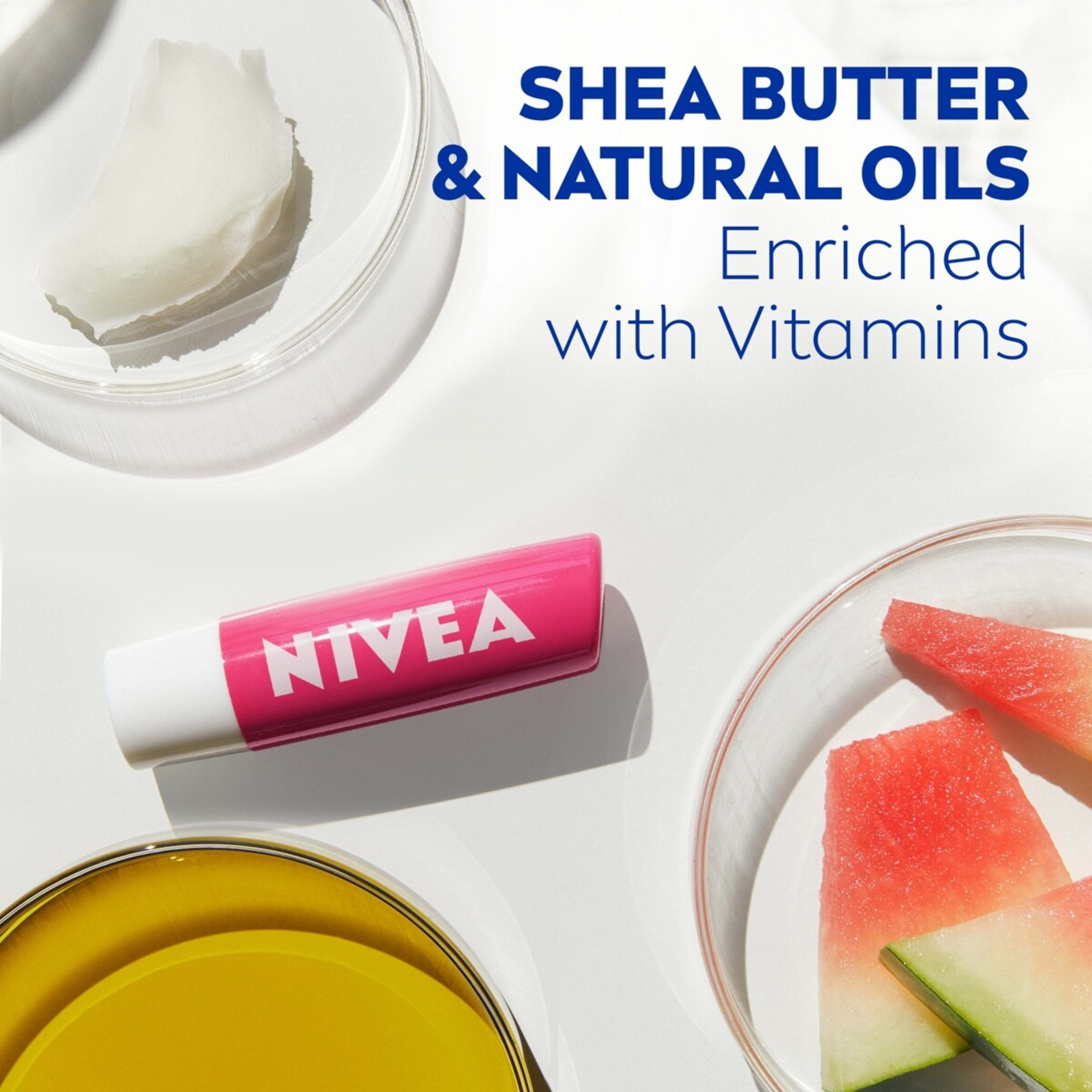5 Nivea Watermelon Shine Caring Lip Balm 4.8g - Shea Butter and Natural Oils, 5 of 8