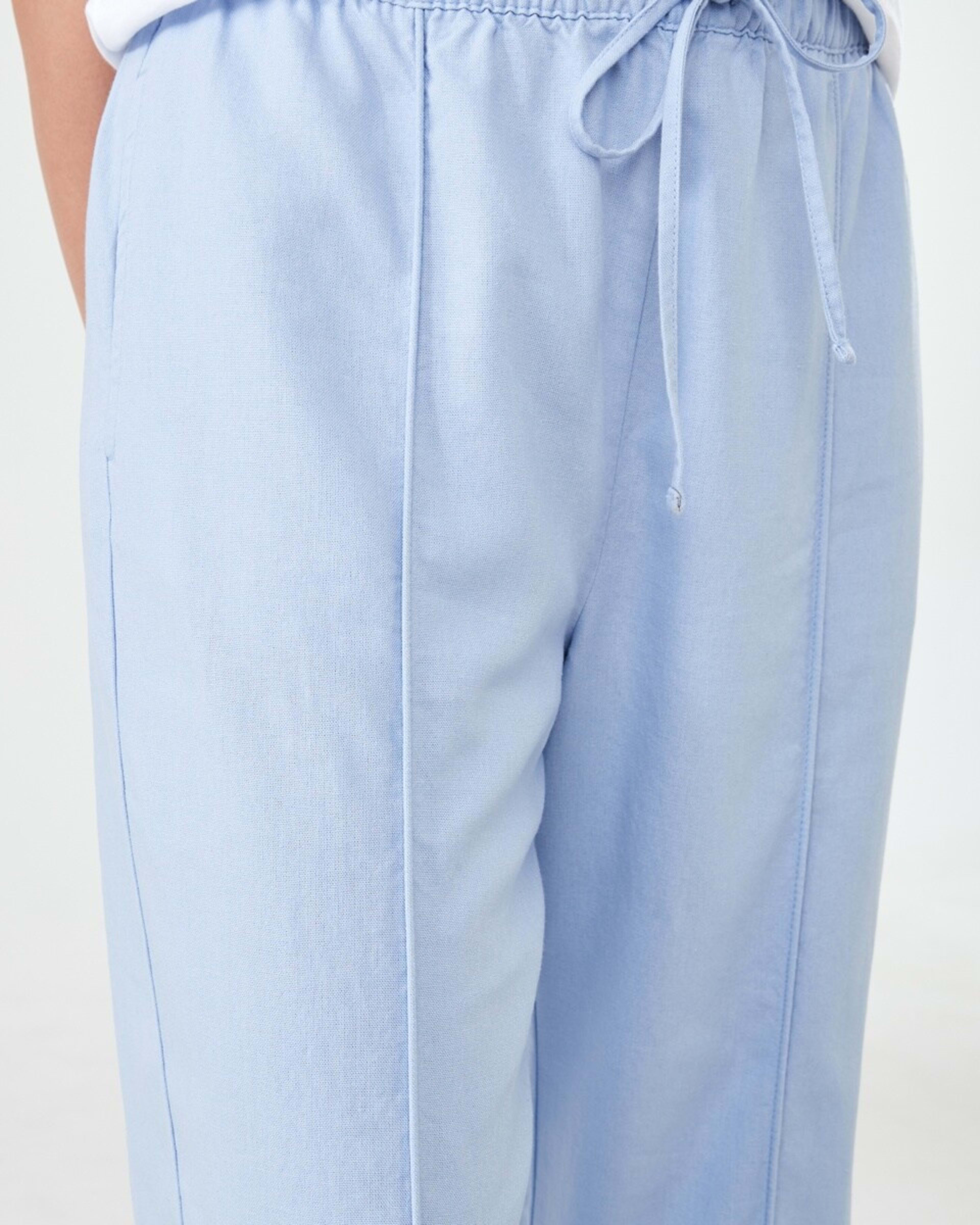 6 Textured Seam Front Pants BRUNI BLUE, 6 of 6