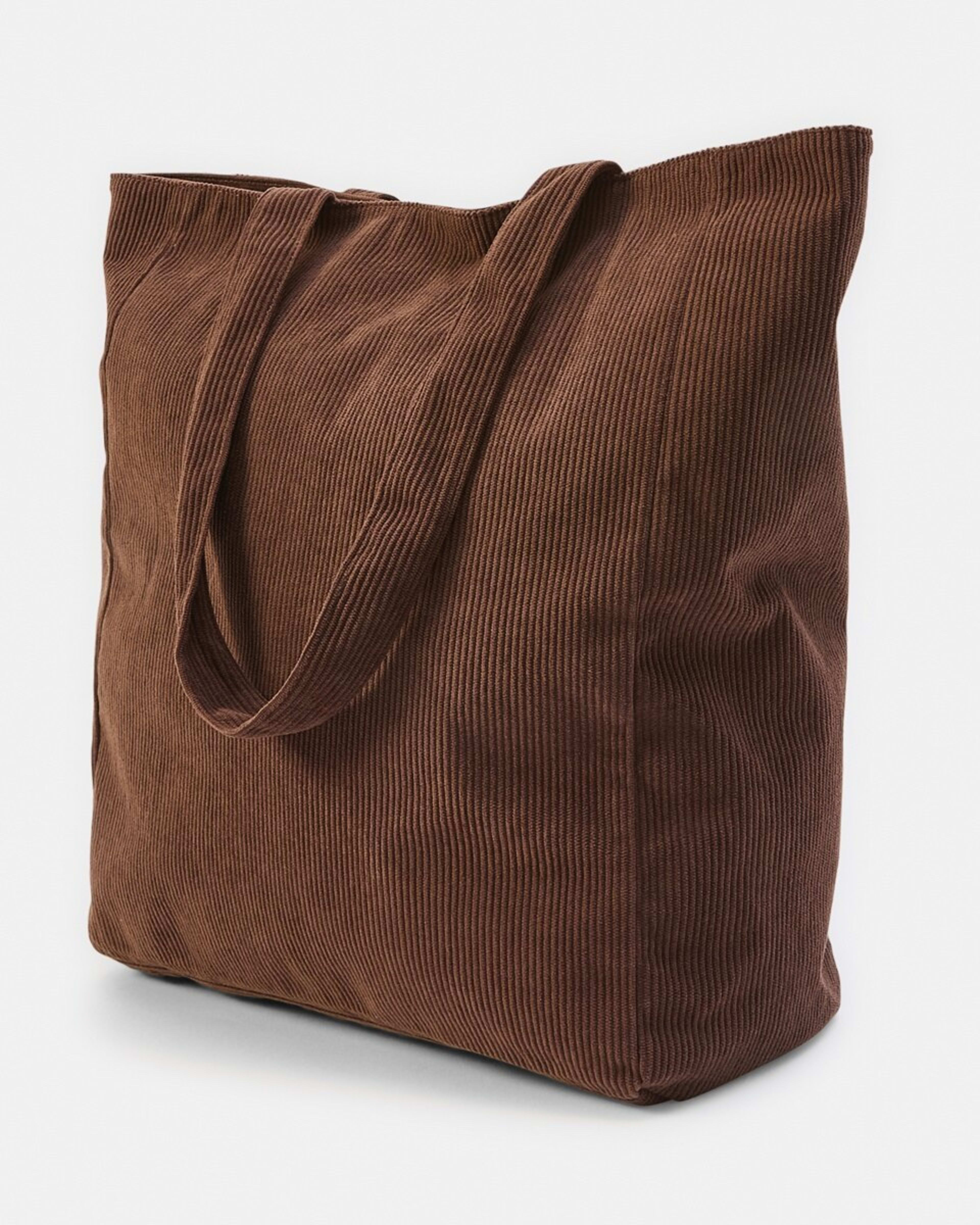 2 Corduroy Tote Bag Melt Brown, 2 of 5