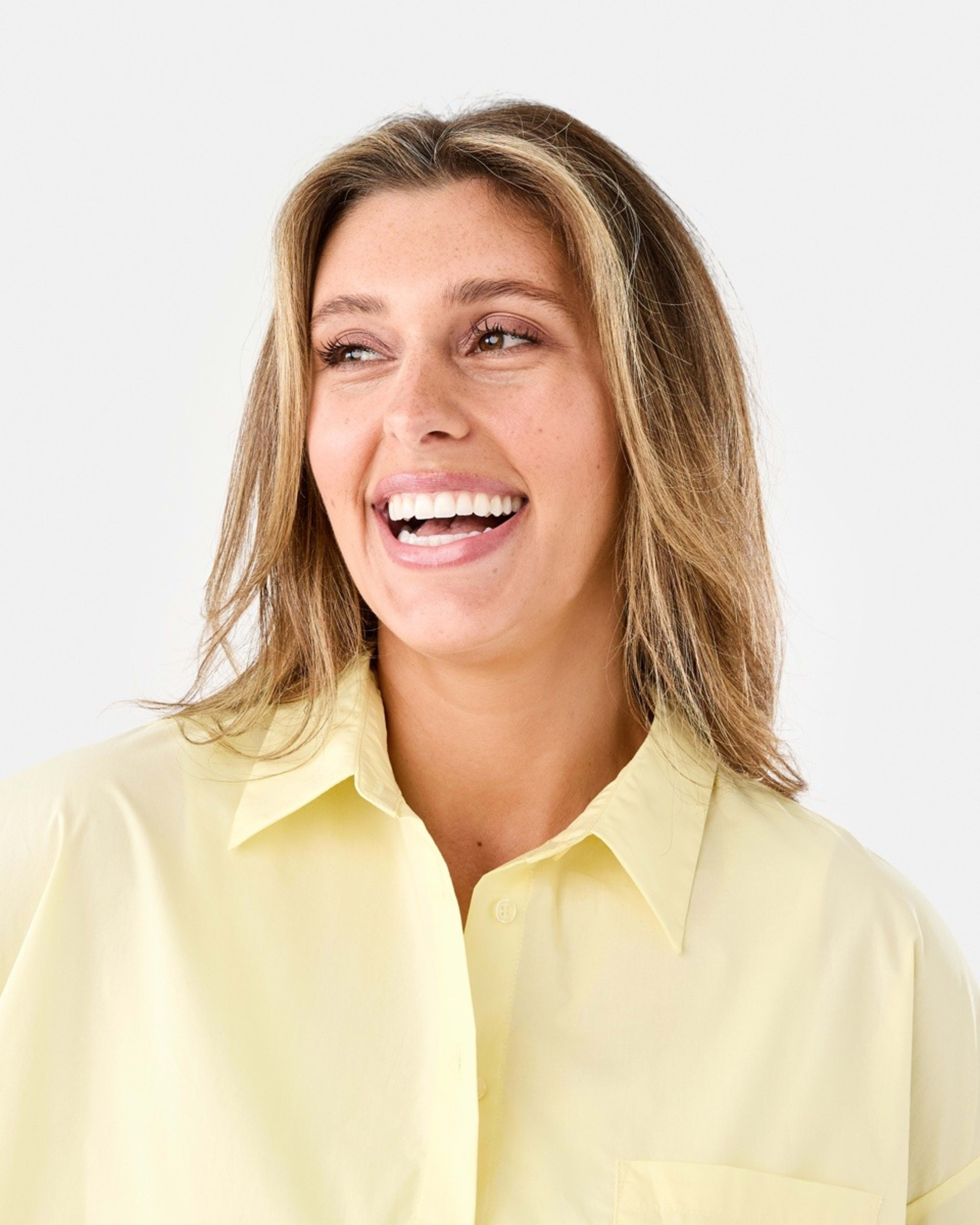 5 Long Sleeve Oversized Cotton Shirt Fln Yellow, 5 of 7