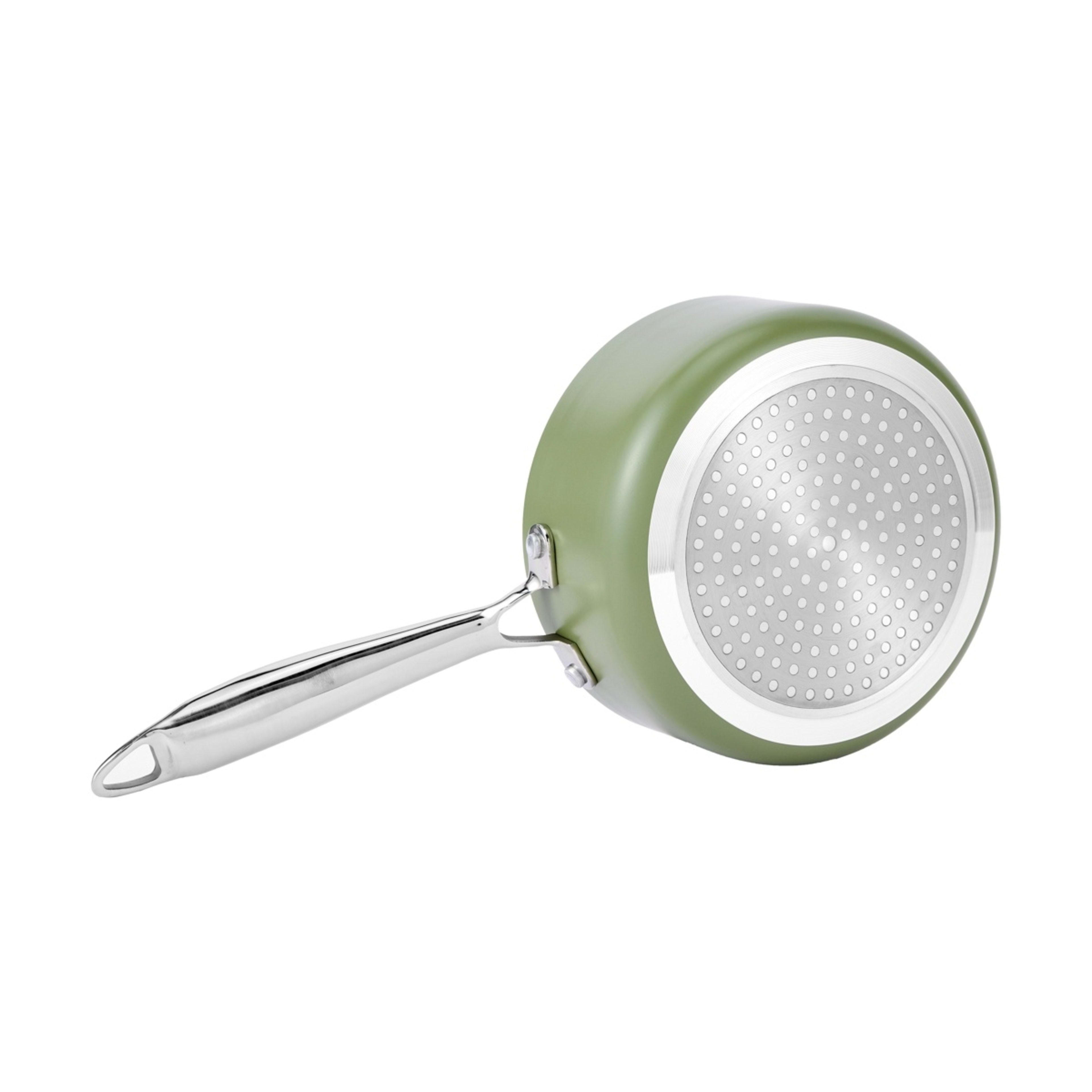 5 16cm Ceramic Non-Stick Saucepan - Green, 5 of 6