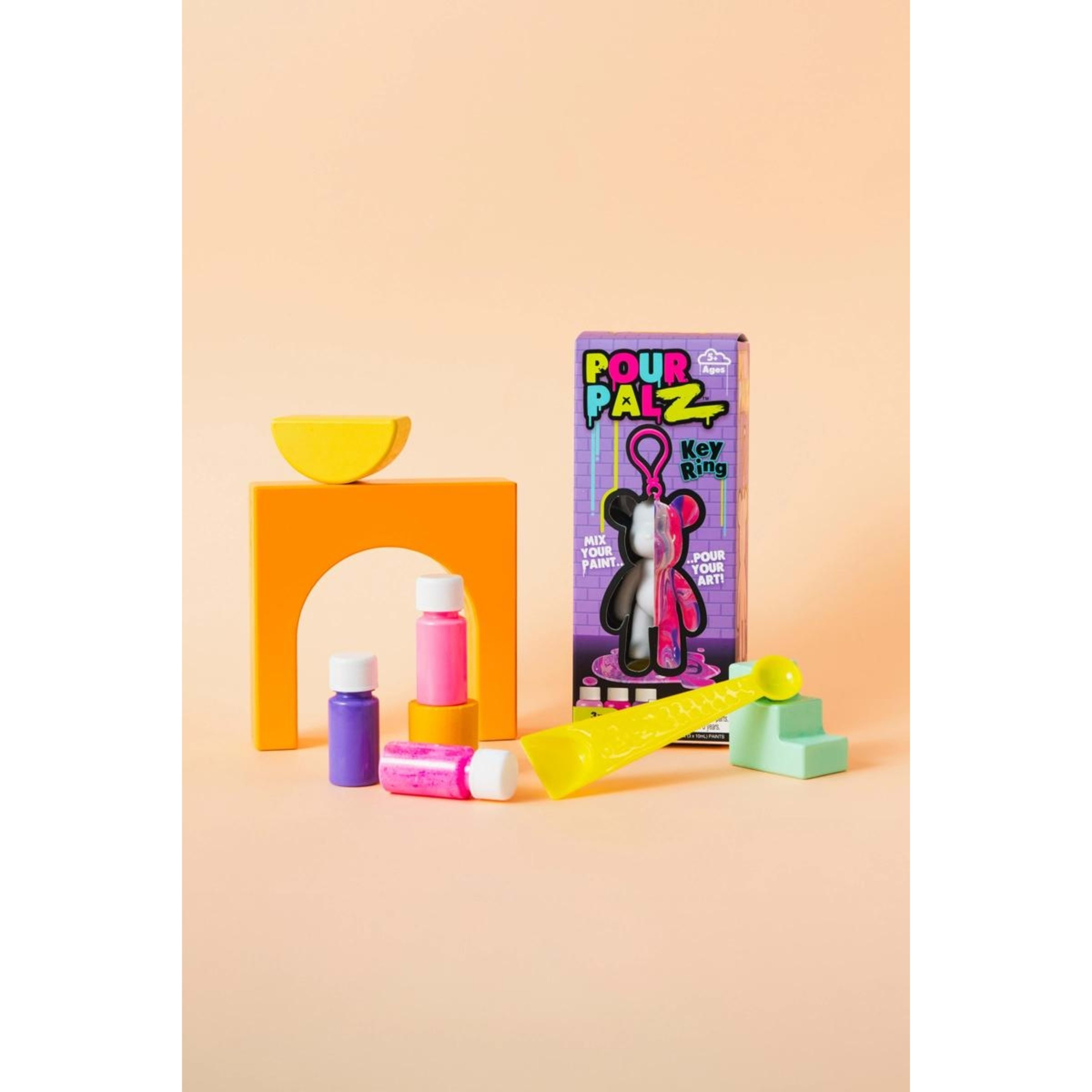 4 Pour PalZ Mini Bear Keyring - Assorted, 4 of 10