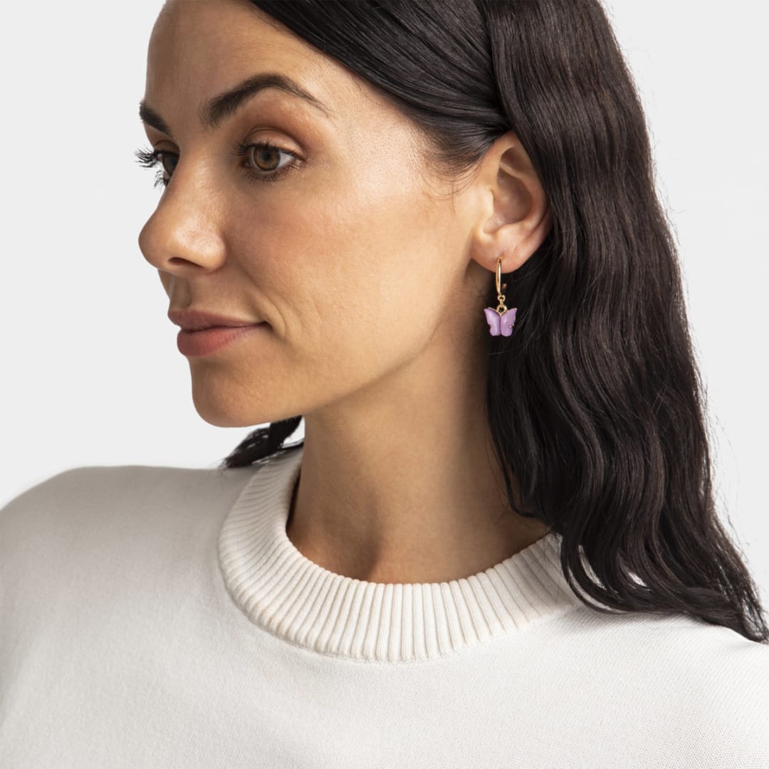 6 Pack Hoop and Stud Earrings Gold Tone Kmart NZ