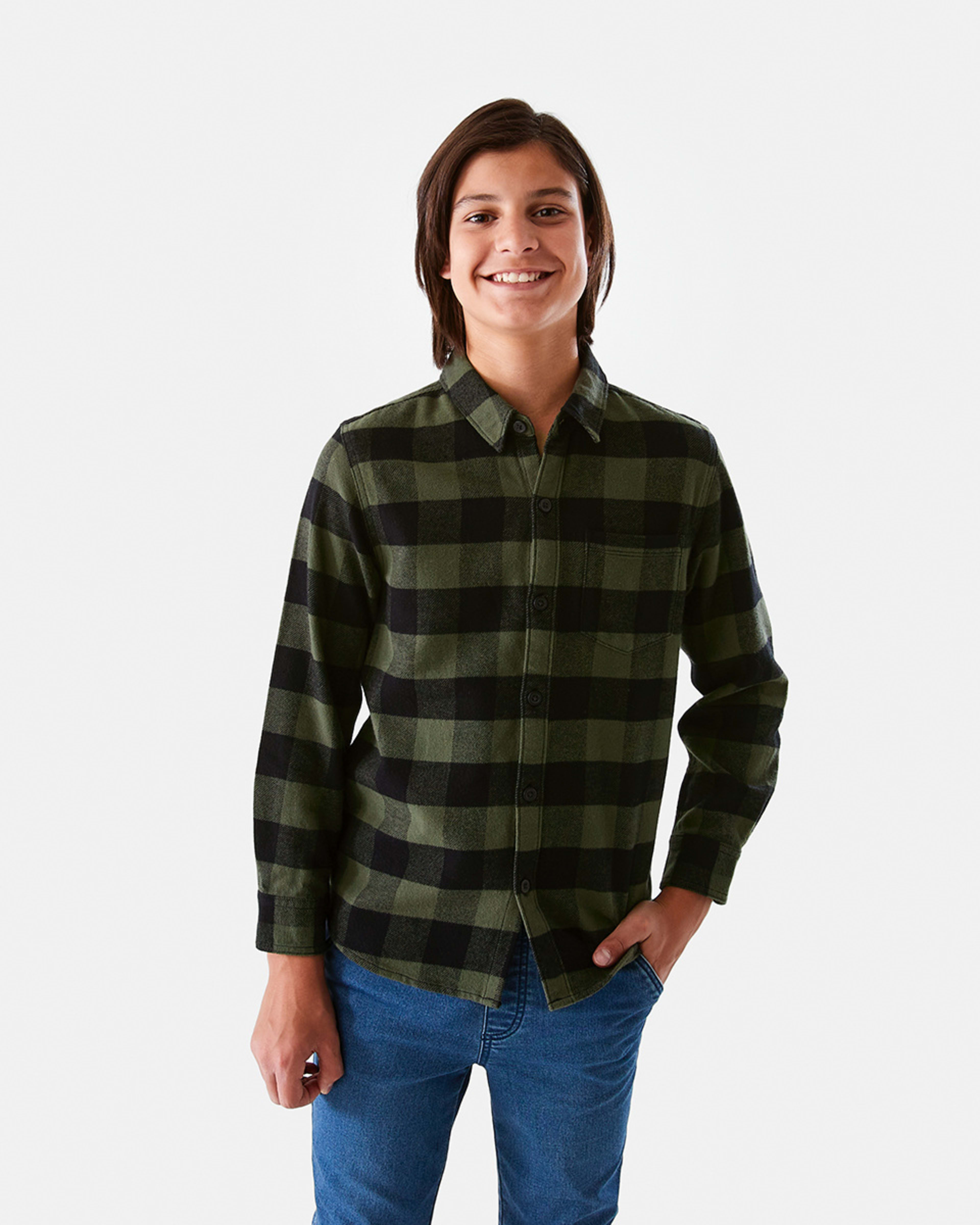 Long Sleeve Flannel Shirt Kmart