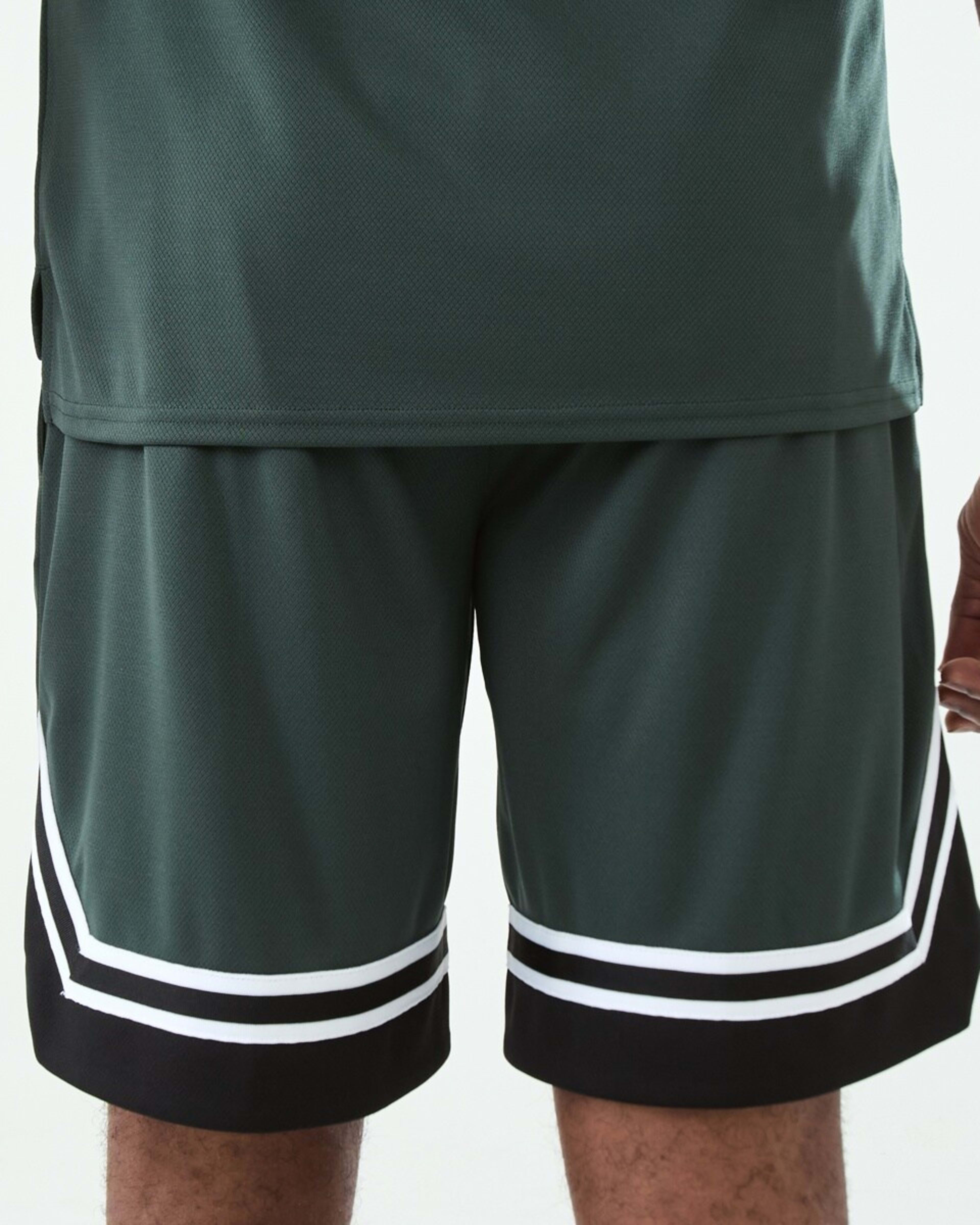 3 Active Mens Basketball Shorts Hunt Green, 3 of 6
