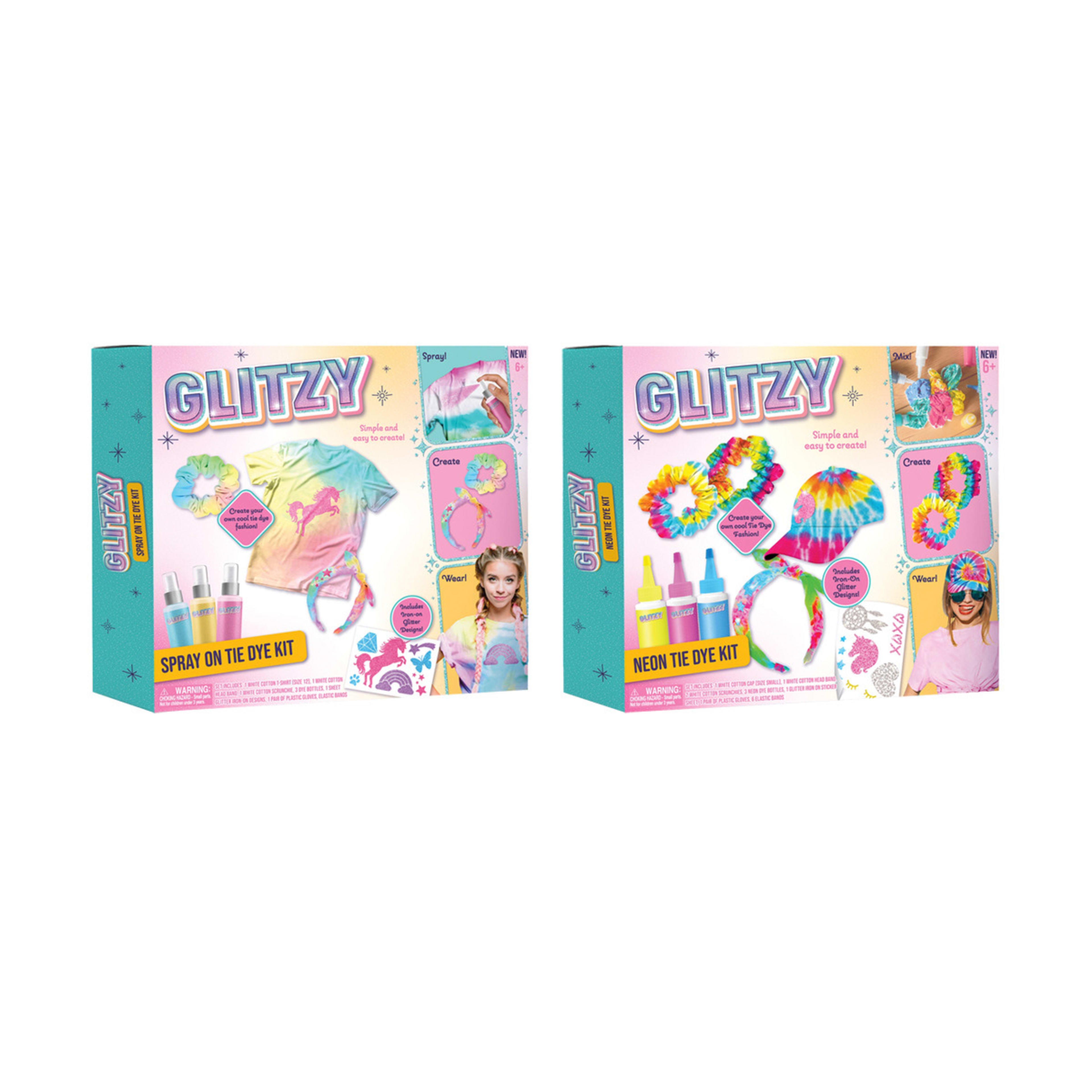 Glitzy Tie Dye Kit Assorted Kmart