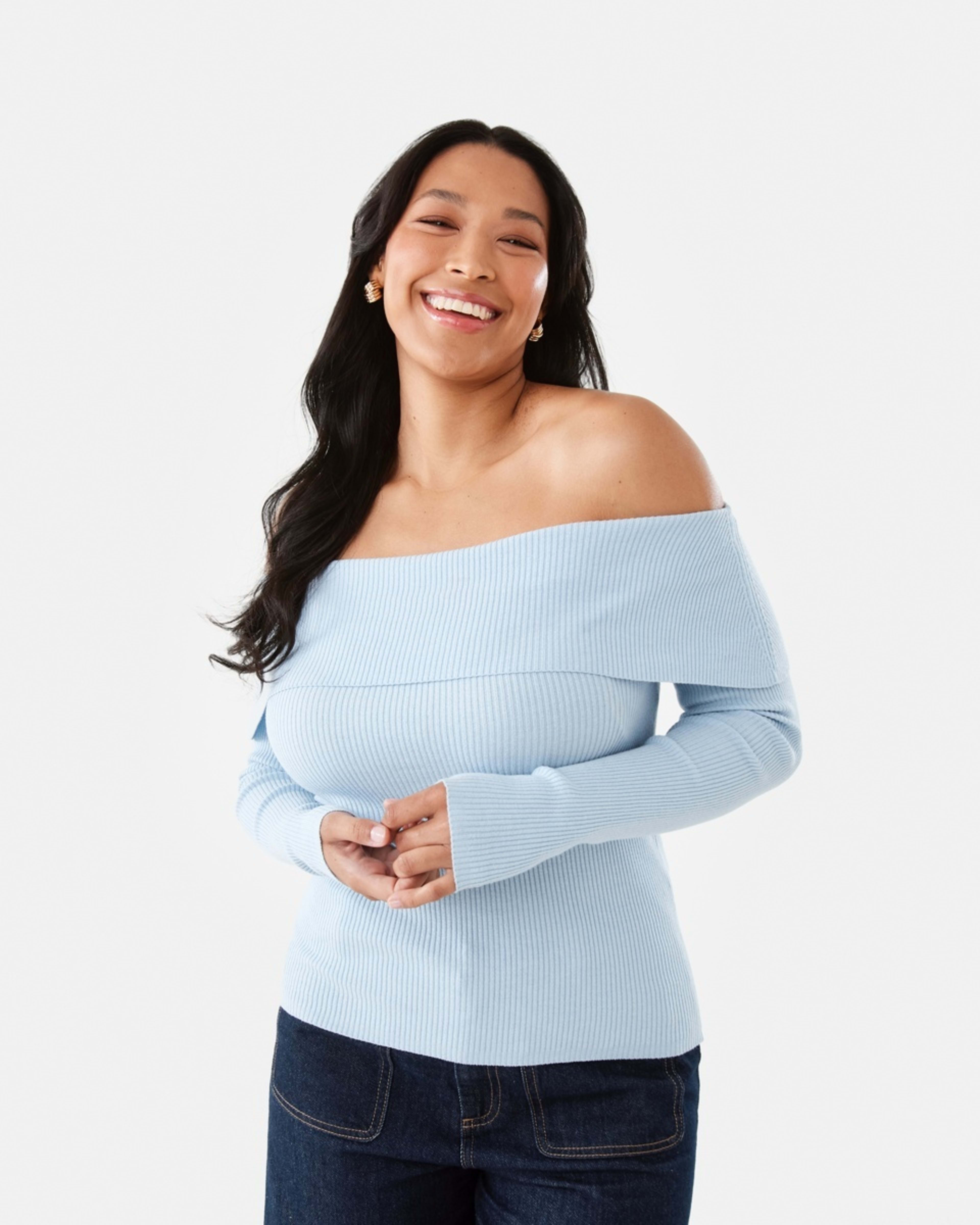 1 Long Sleeve Off Shoulder Top SKYWAY