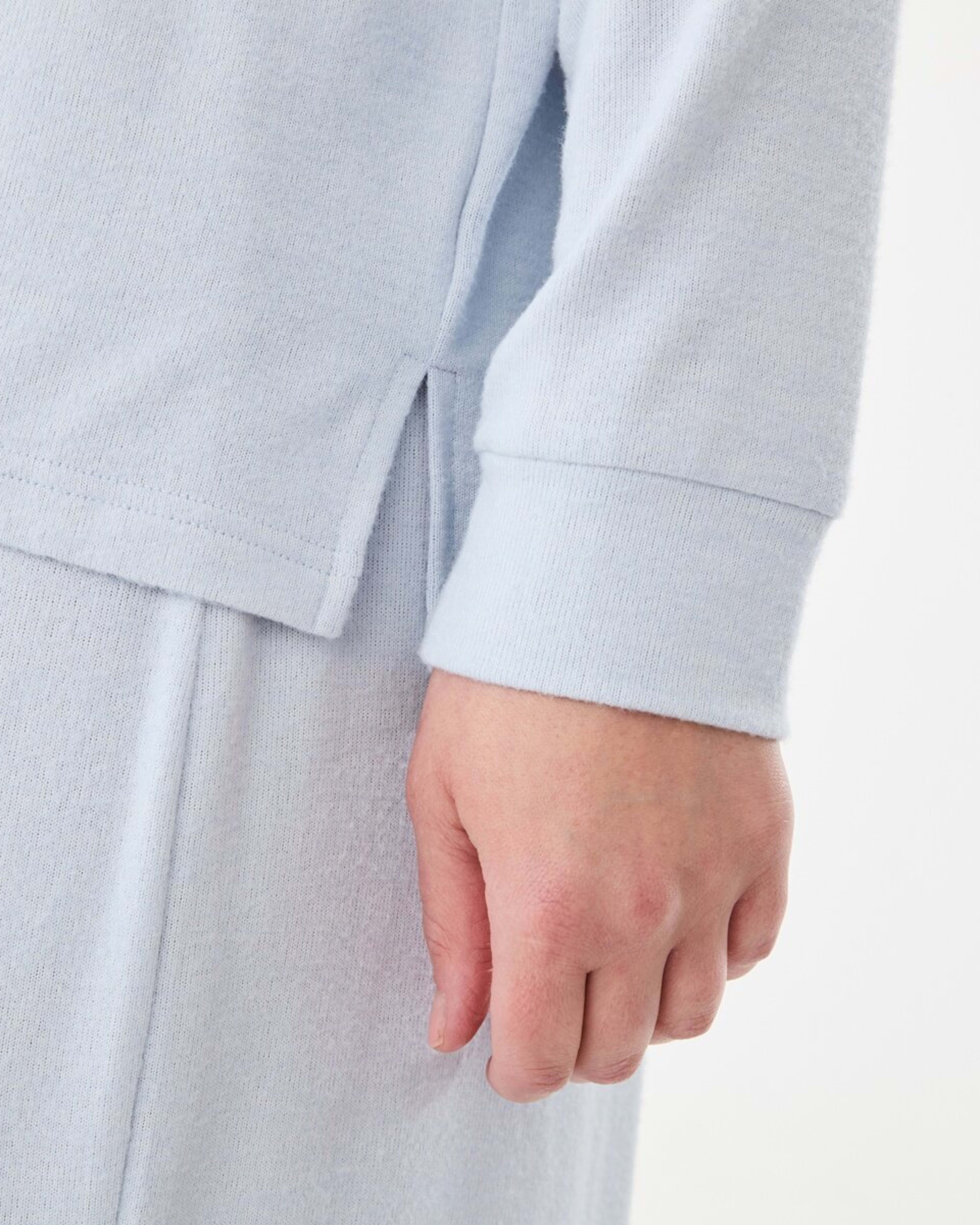 6 Long Sleeve Supersoft Top Blue Marle, 6 of 7