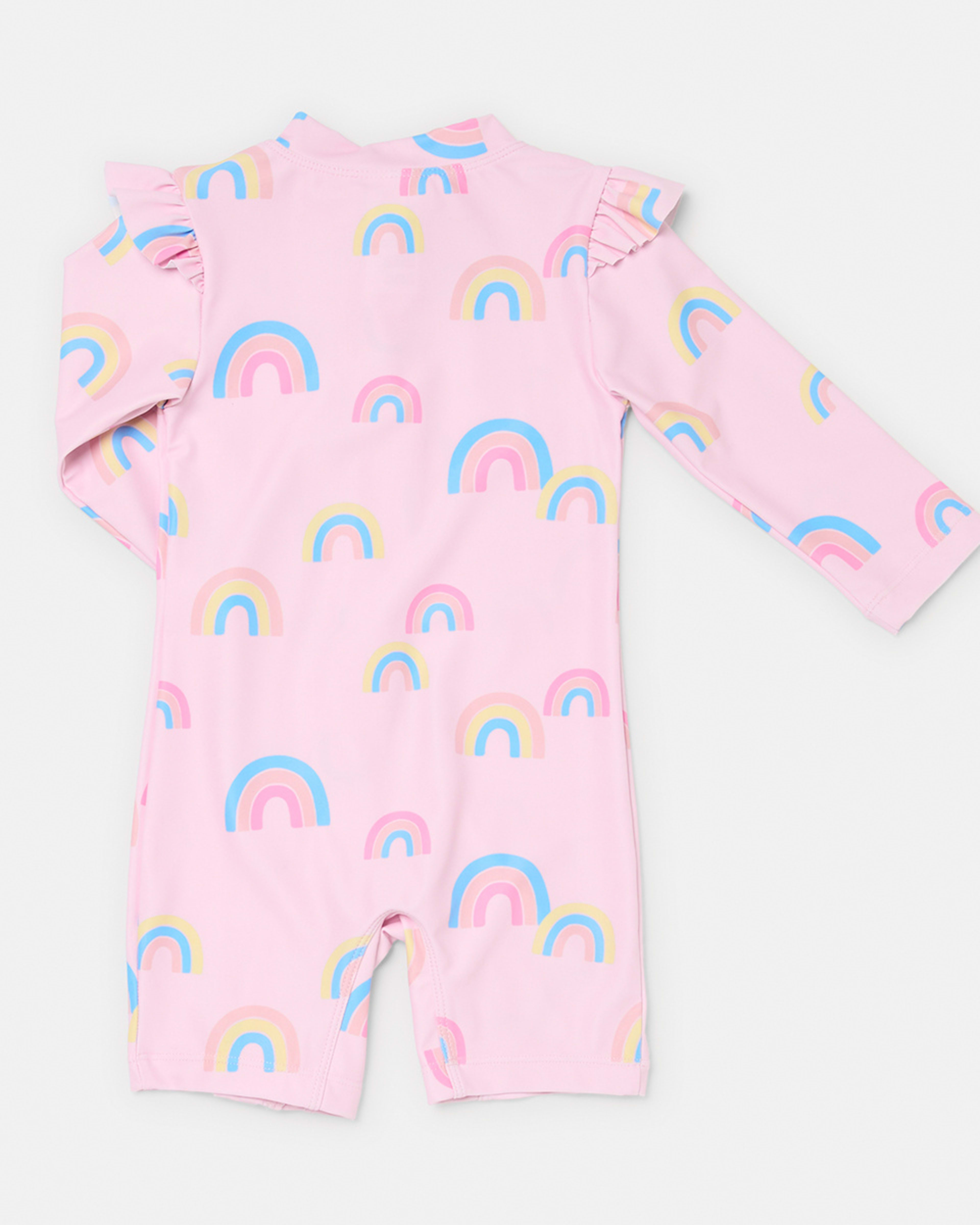 2 Rashie Suit Pnk Rainb, 2 of 3