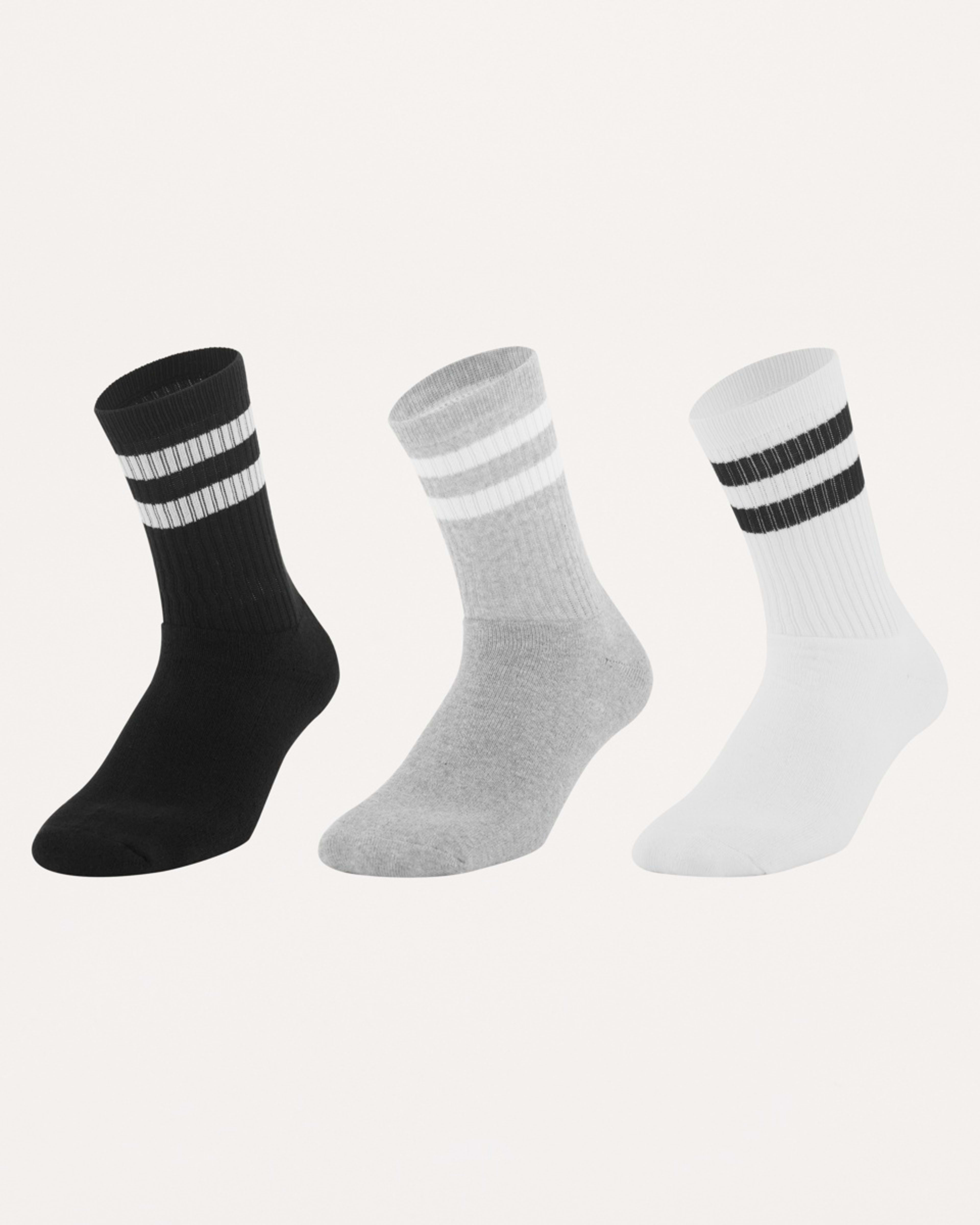 1 3 Pack Retro Stripe Rib Socks RETRO STRIPES