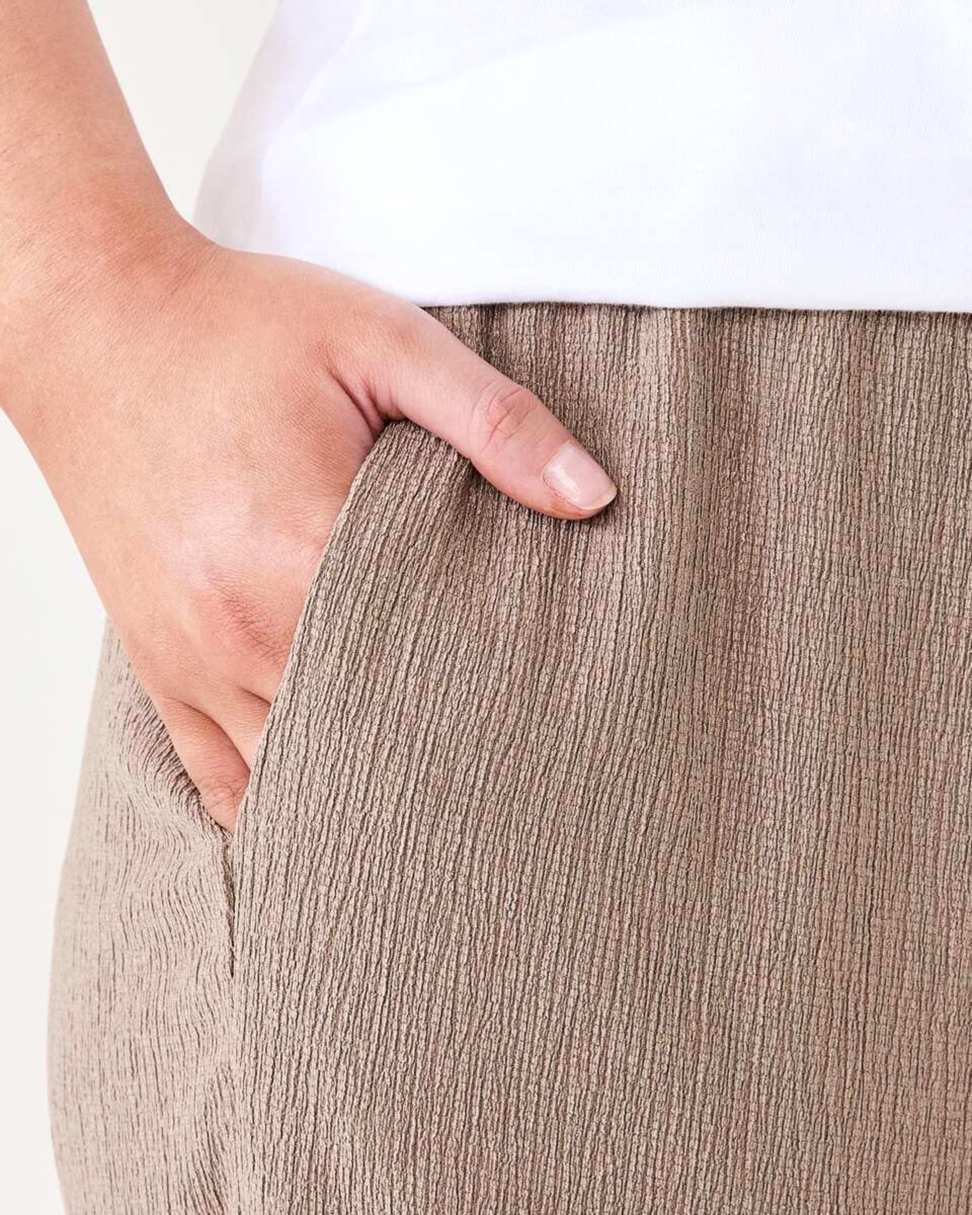 5 Textured Pants CARIBOU BROWN, 5 of 5