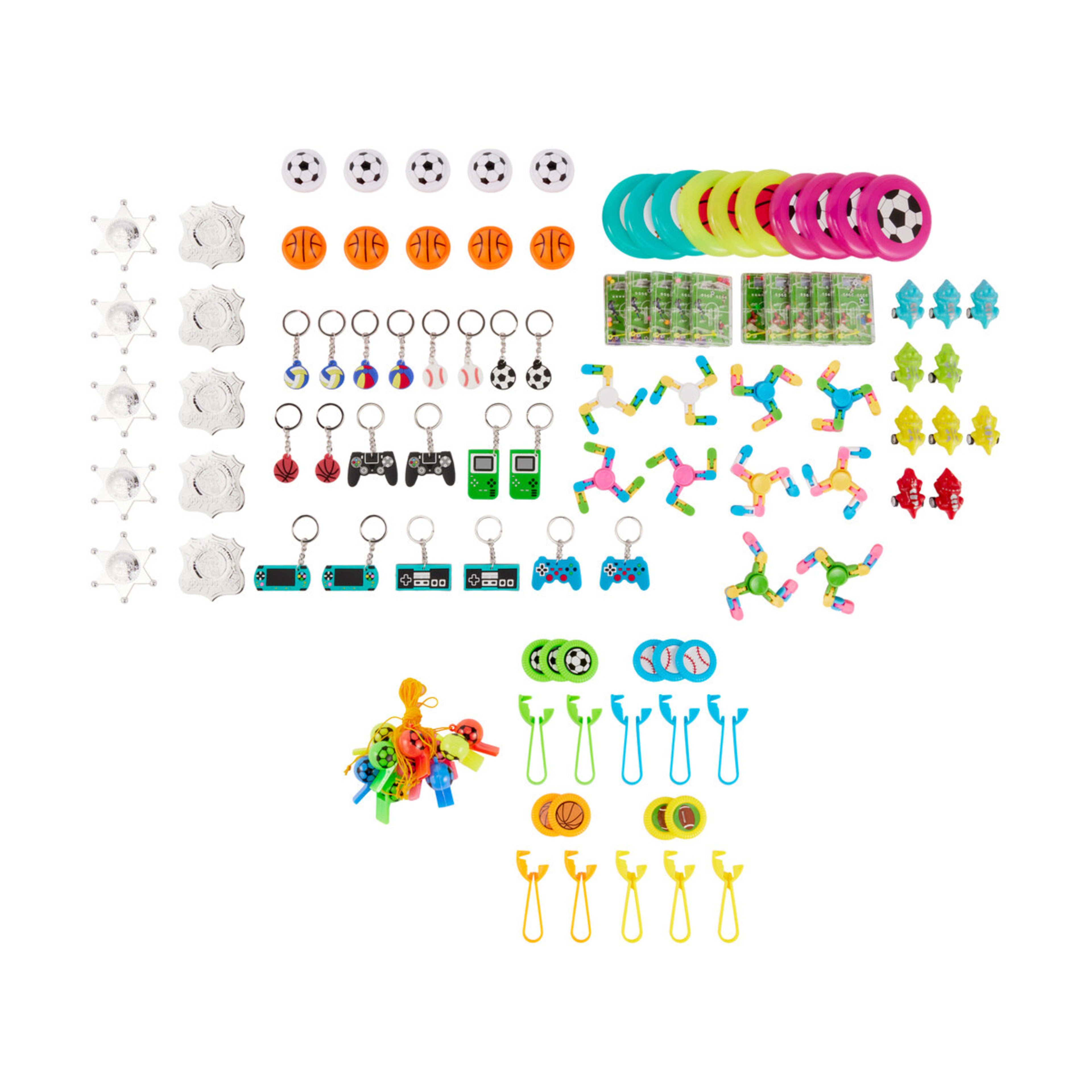 2 100 Piece Sporty Players Party Favour Pack, 2 of 10
