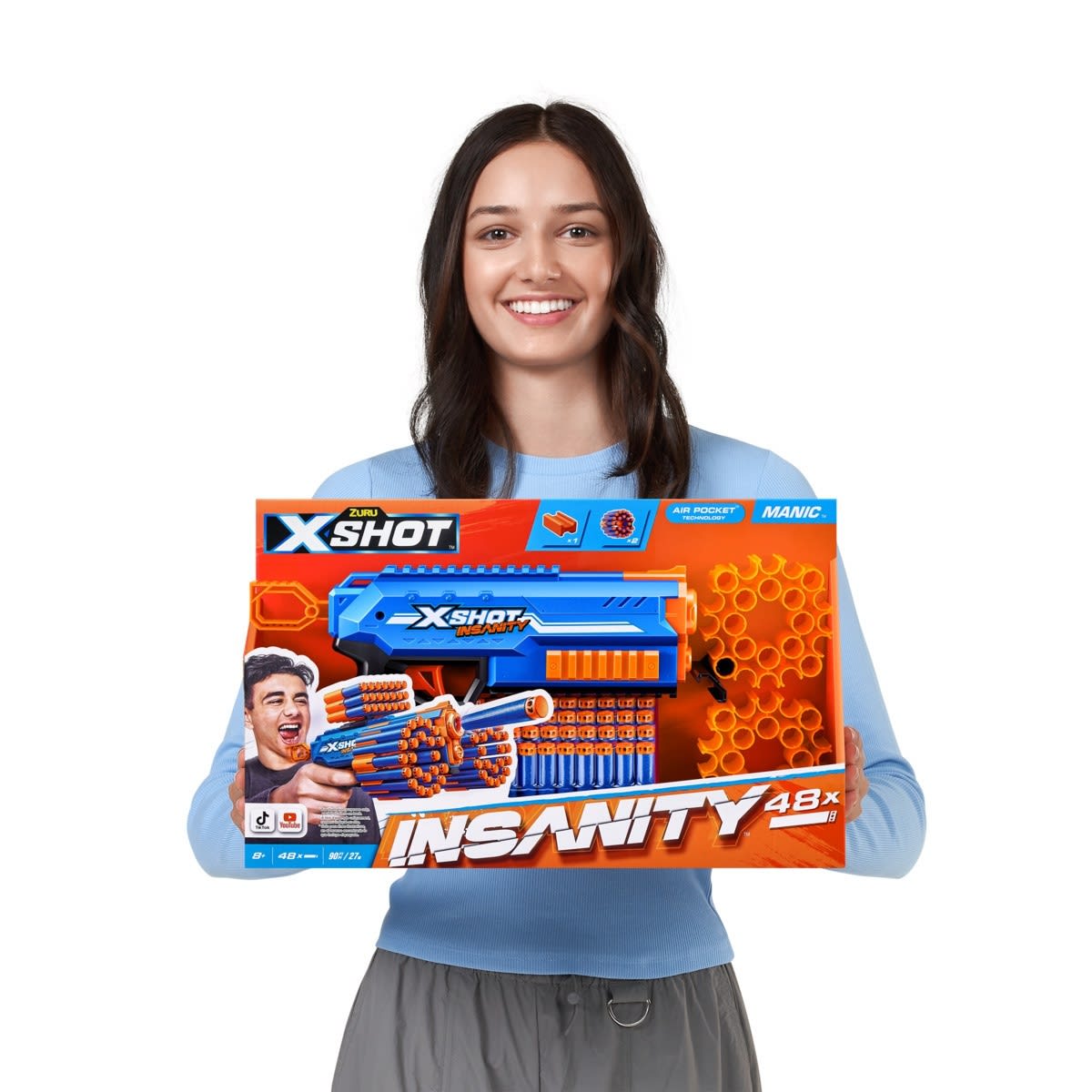 Zuru X-Shot Insanity Manic Blaster 24 Darts - Kmart