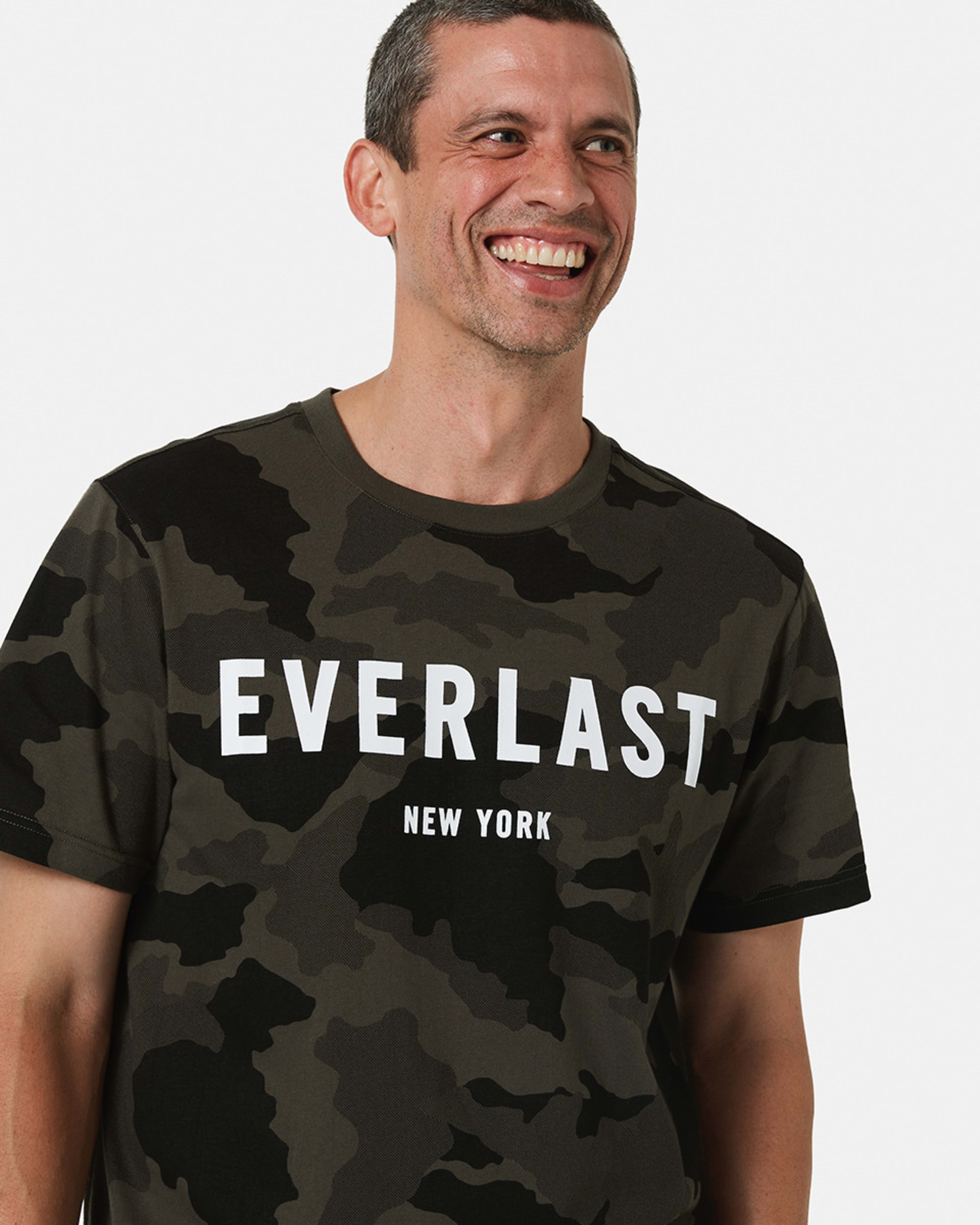 Active Everlast Mens Camo Crew Neck Tshirt Kmart