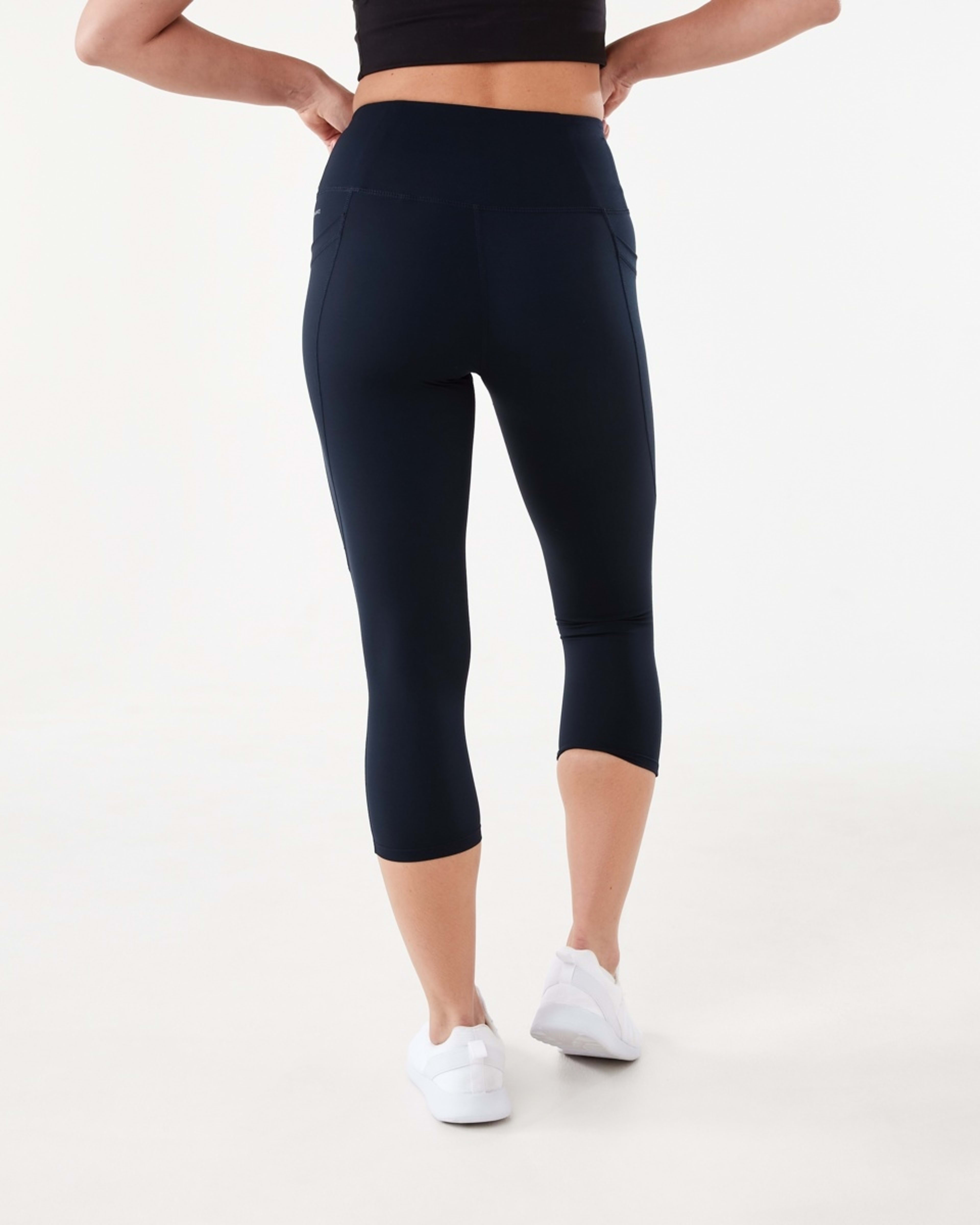 3 Active Womens Crop Training Leggings SKY CAPTAIN, 3 of 5