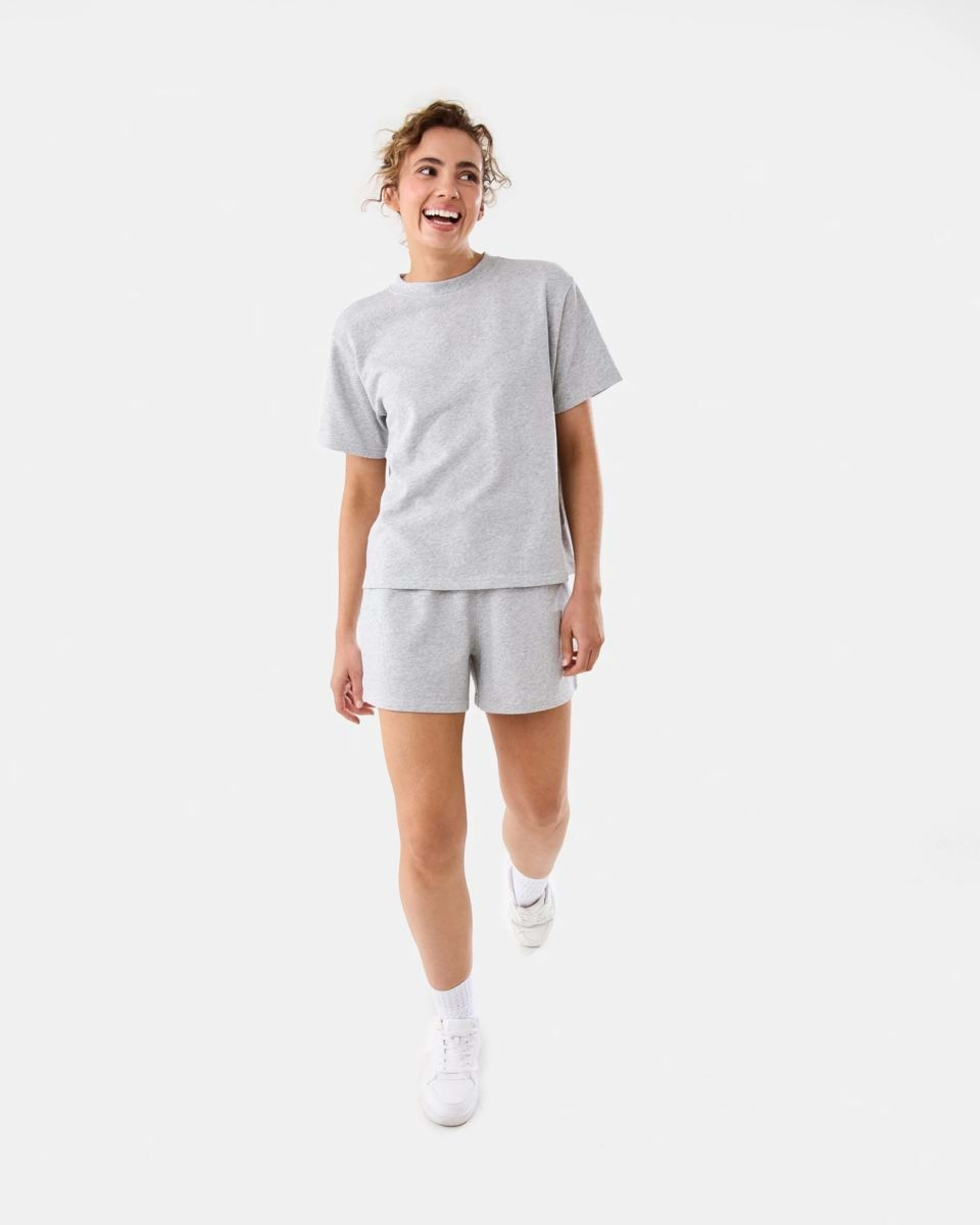 2 Active Womens Terry T-shirt SOFT GREY MARLE, 2 of 7