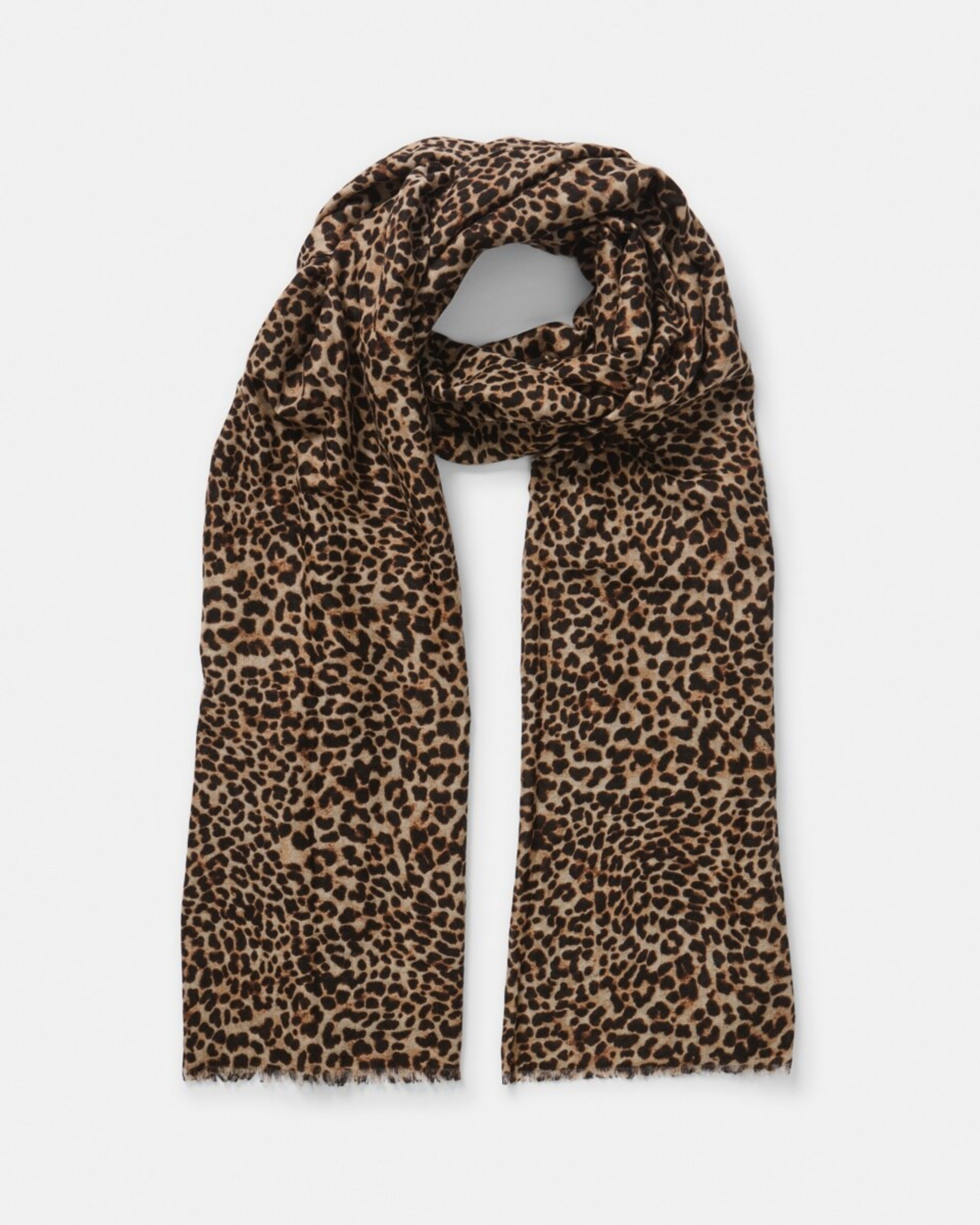 1 Lightweight Scarf Leopard Brown Coco, 1 of 3