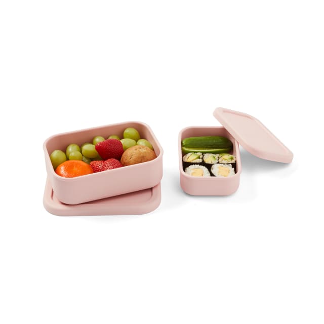 2 Pack Pink Silicone Snack Box Kmart NZ