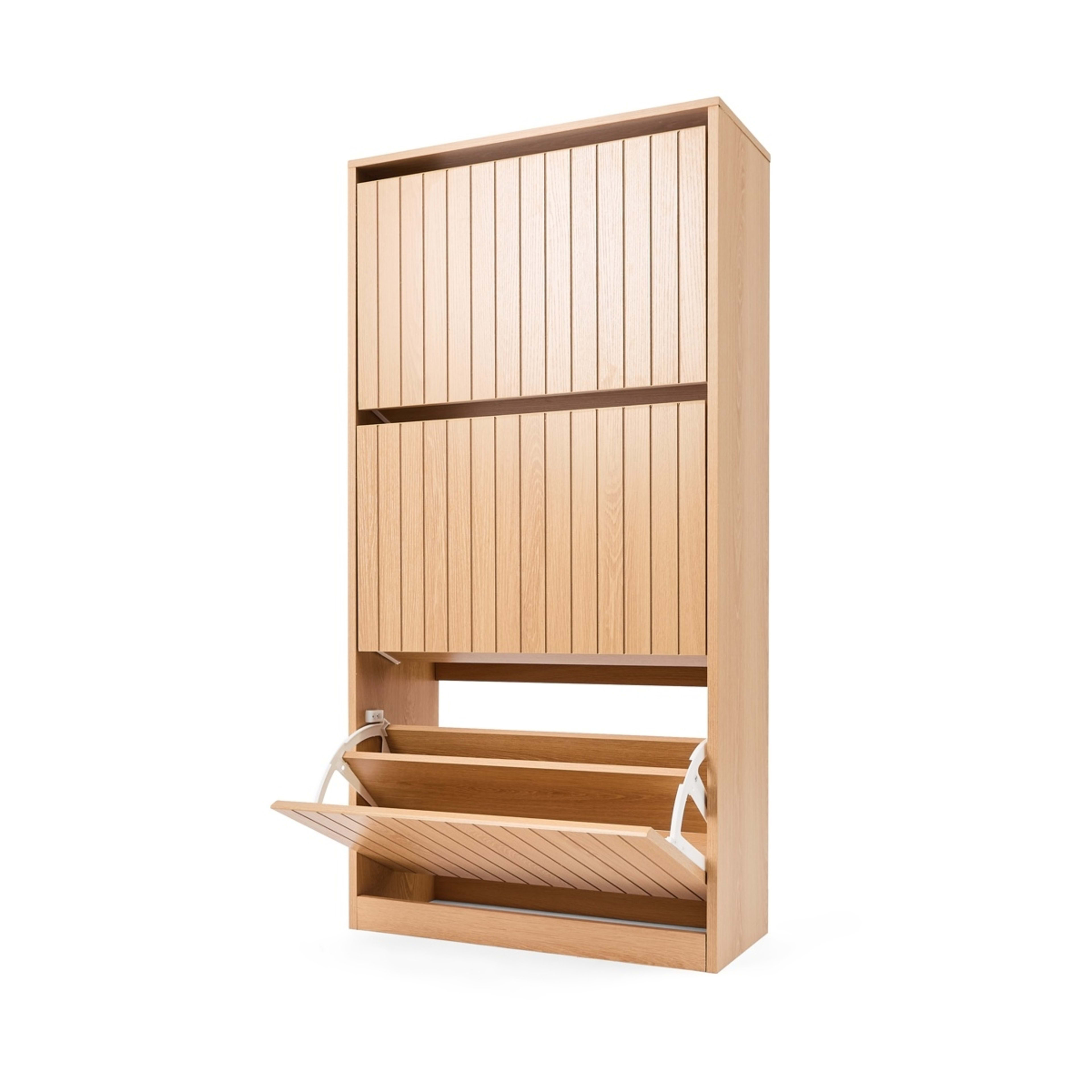 2 Leon 3 Tier Shoe Cabinet, 2 of 9