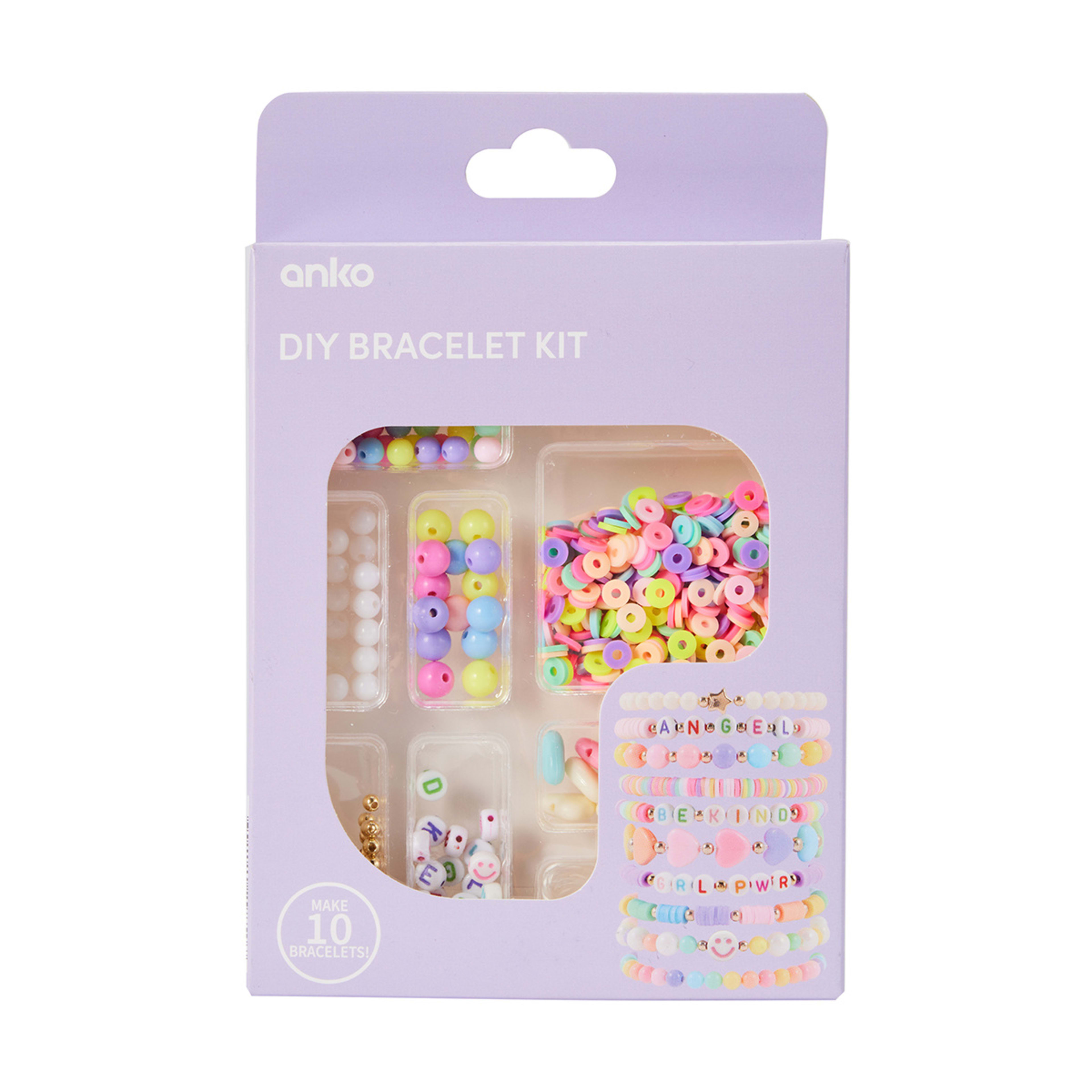 DIY Bracelet Kit Pastel Kmart