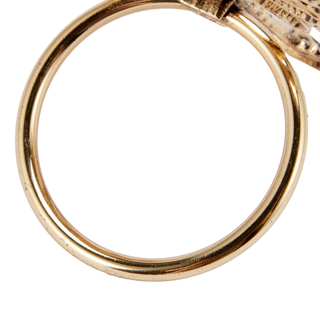 4 Pack Gold Look Palm Napkin Rings Kmart