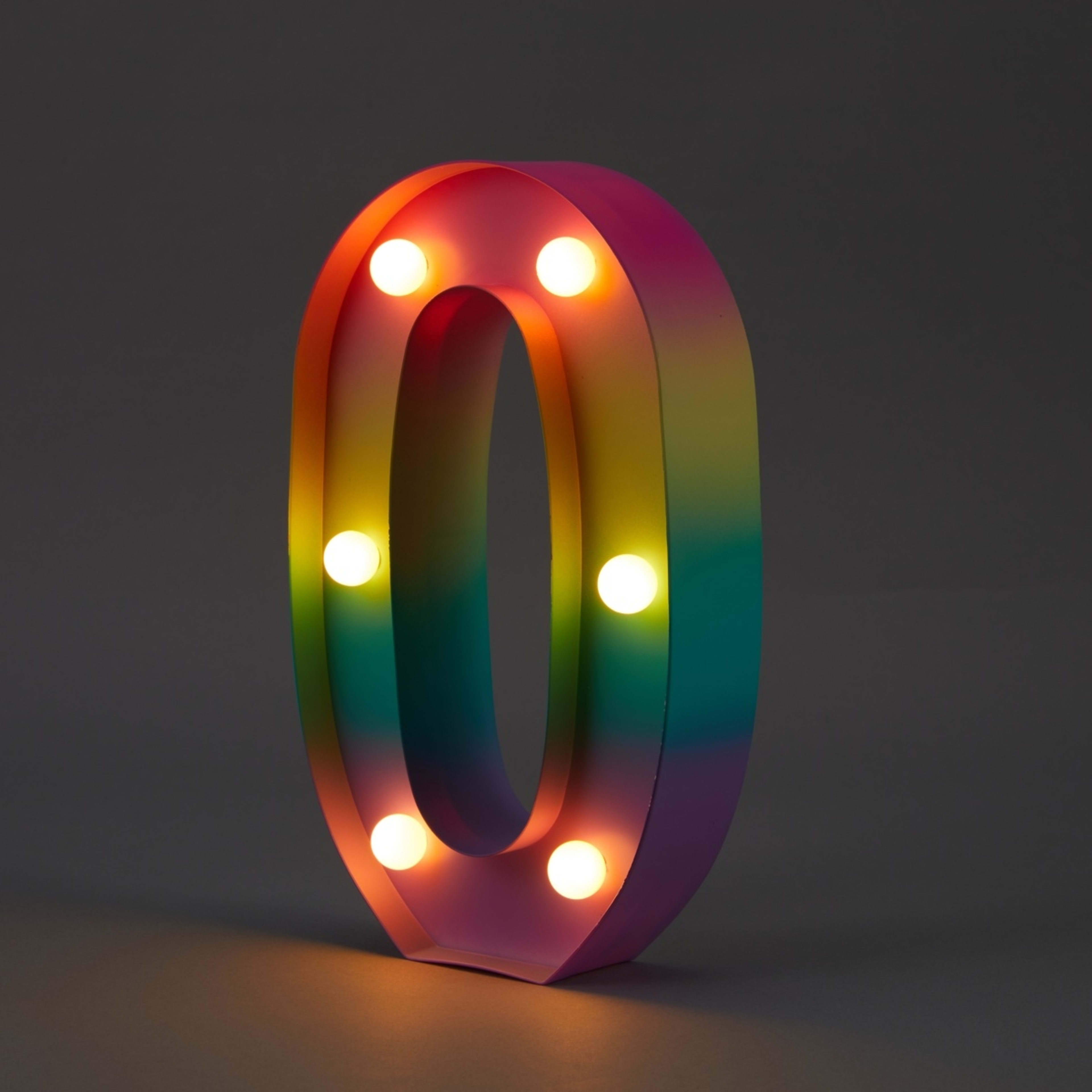1 Ombre Light Up Number - 0