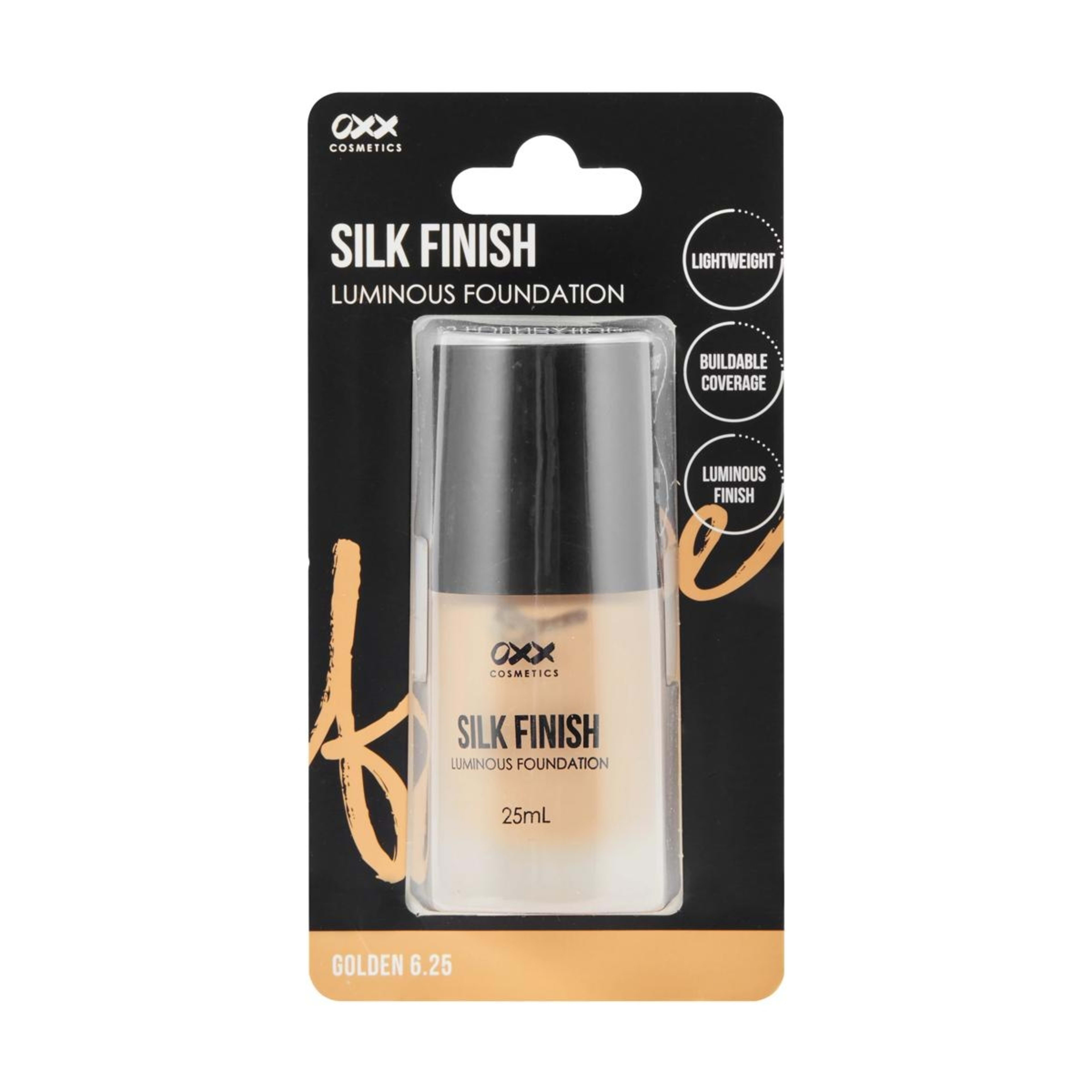 1 OXX Cosmetics Silk Finish Luminous Foundation - Golden 6.25, 1 of 7