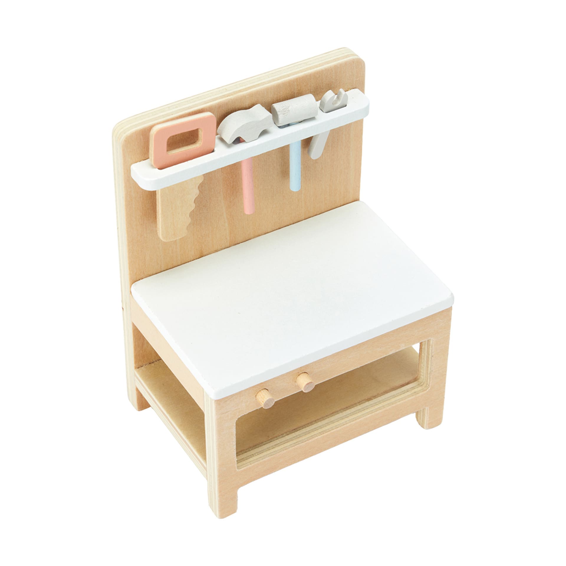 8 Piece Wooden Dollhouse Garage Kmart