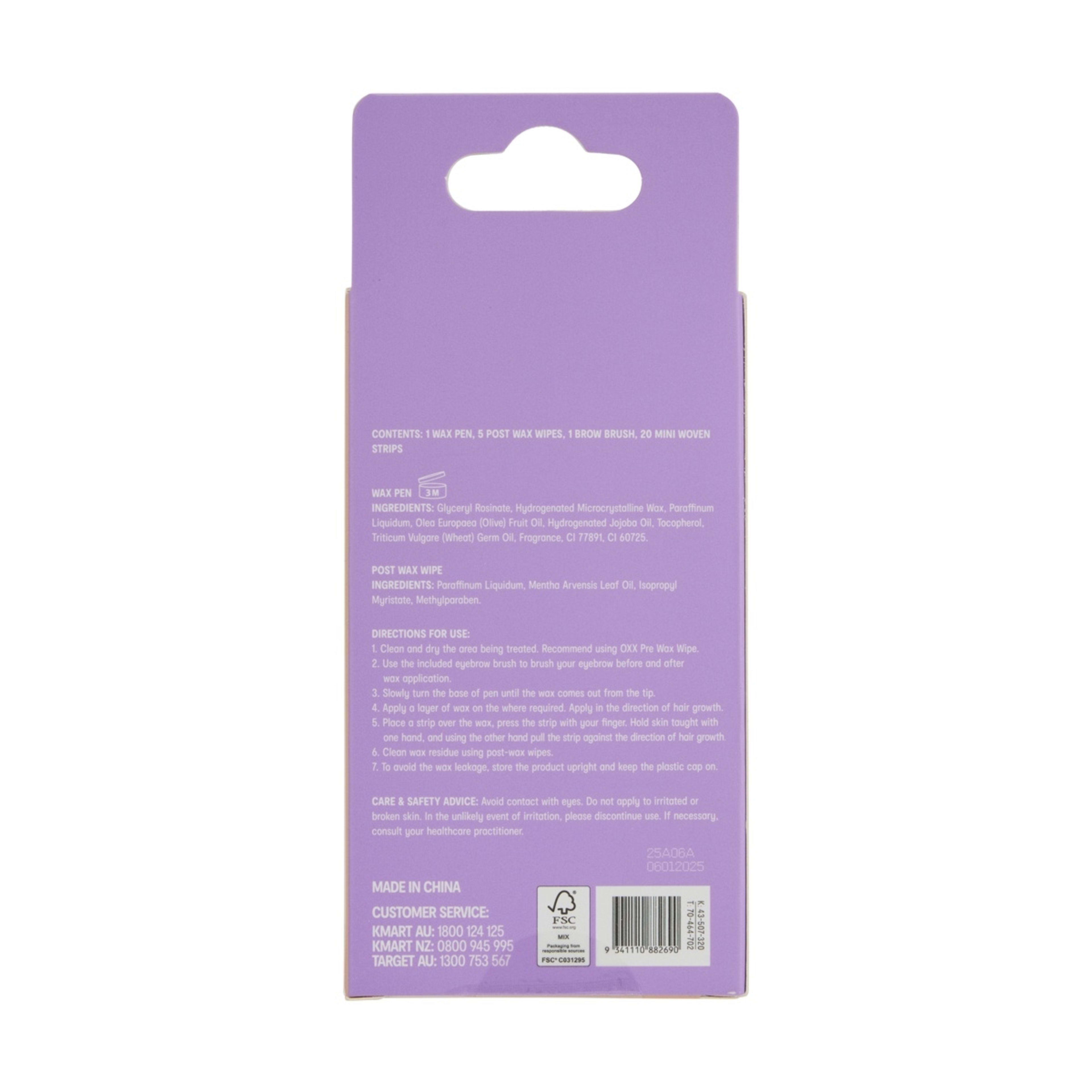 7 OXX Bodycare Sweet Cheeks Facial Wax Pen Kit, 7 of 7