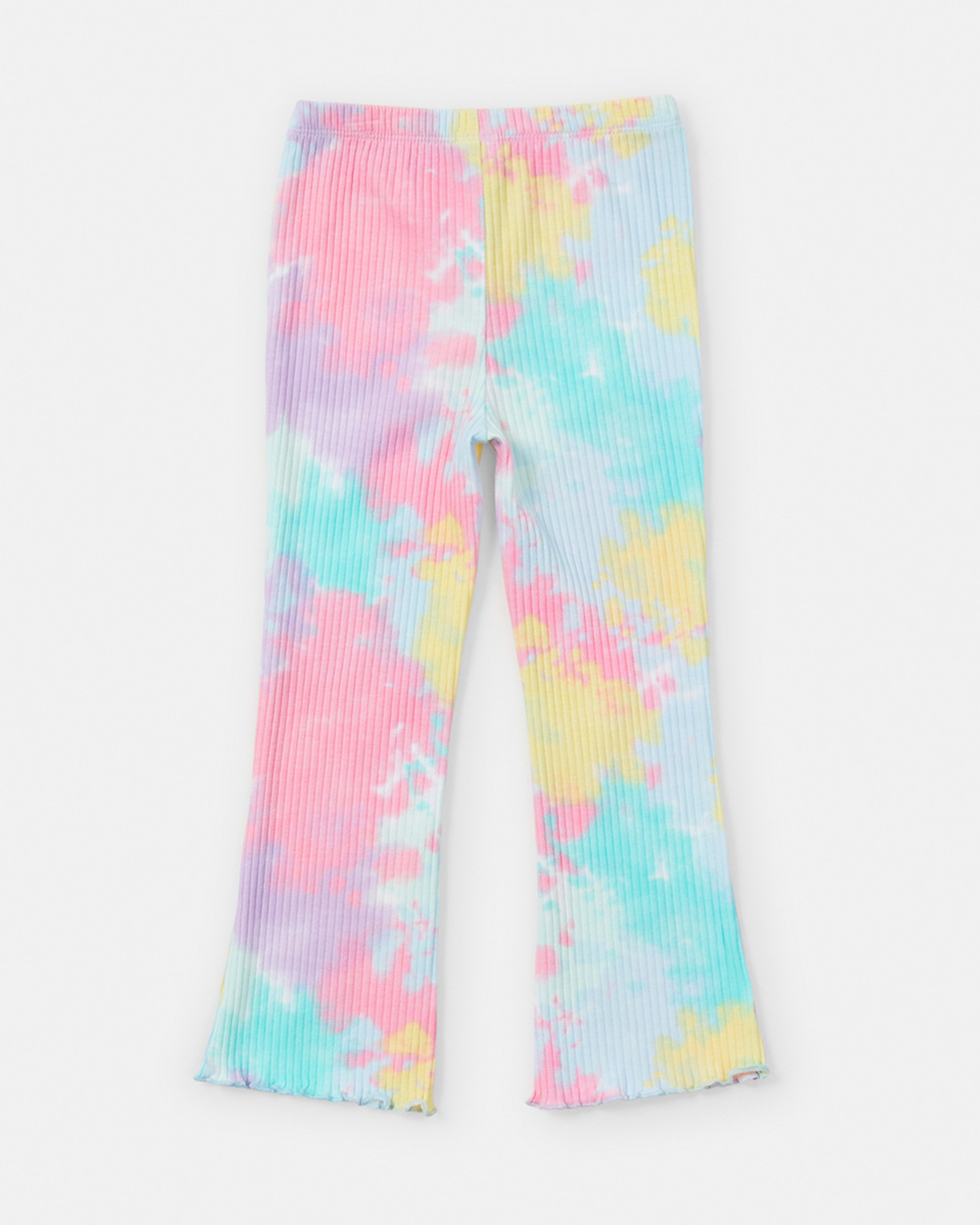 8 Rib Flare Leggings Pst Tiedye, 8 of 8