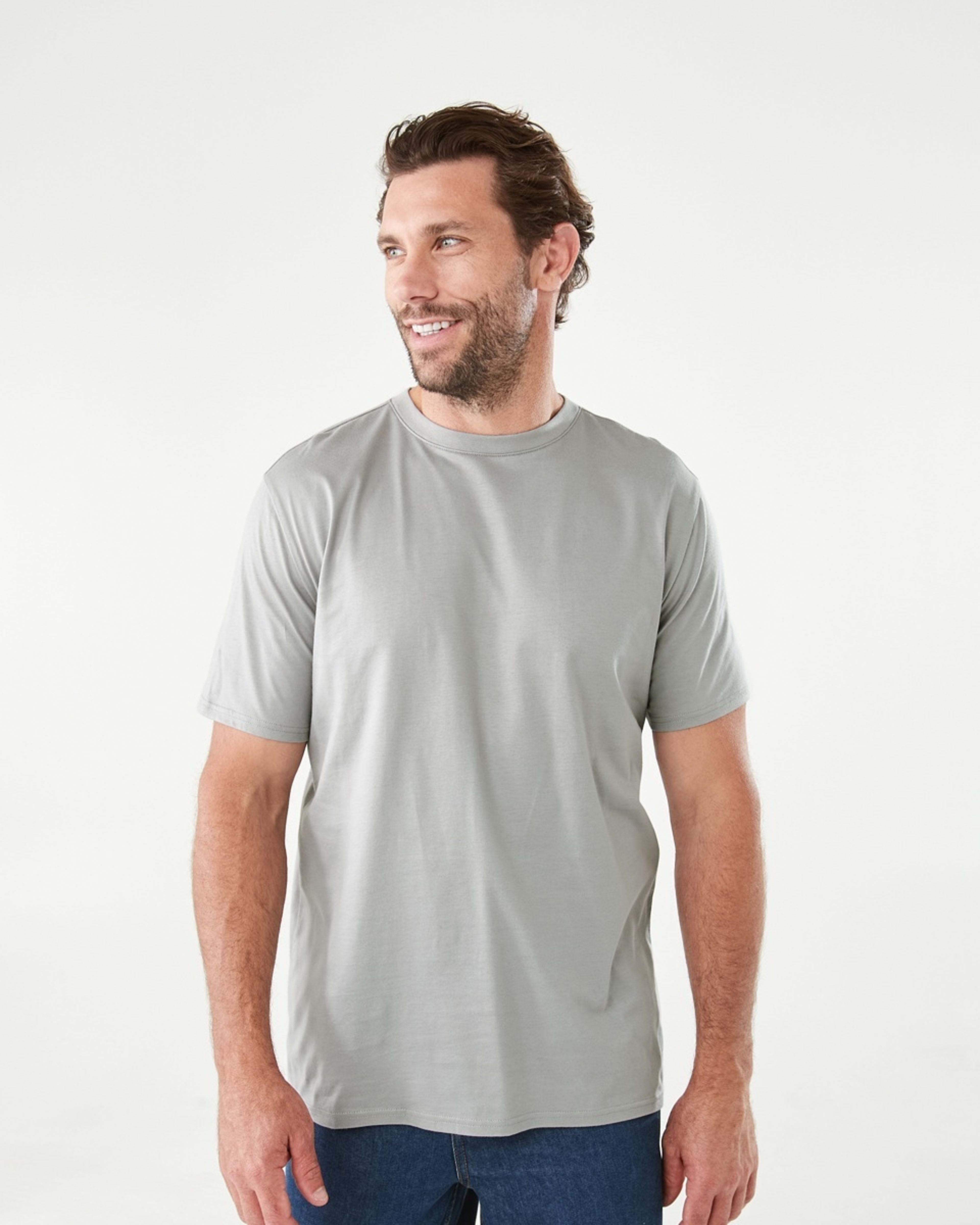 1 Australian Cotton Crew Neck T-shirt Alloy, 1 of 5