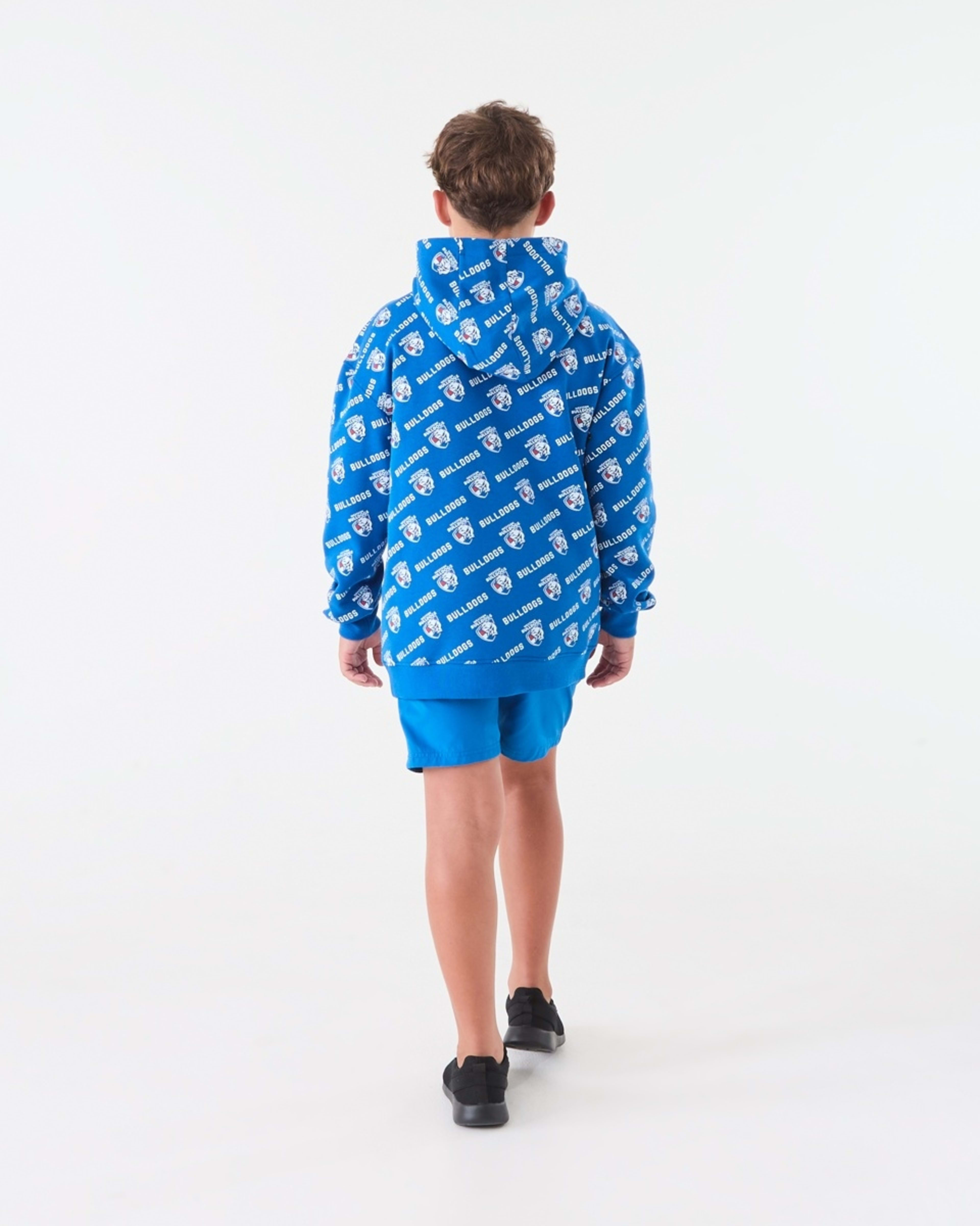 9 Official AFL Kids All Over Print Hoodie Bulldogs, 9 of 9