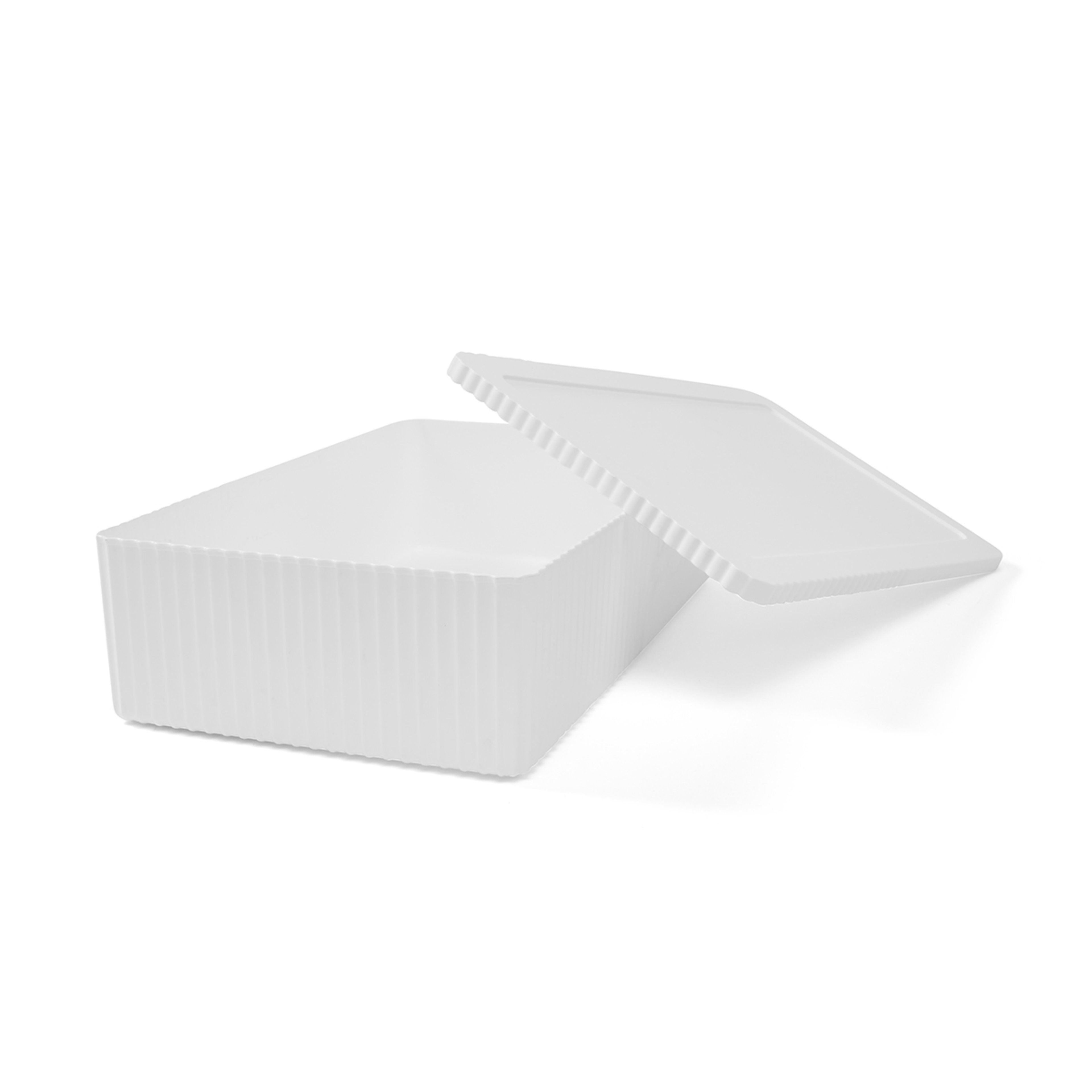 Set of 4 Stackable Boxes White Kmart