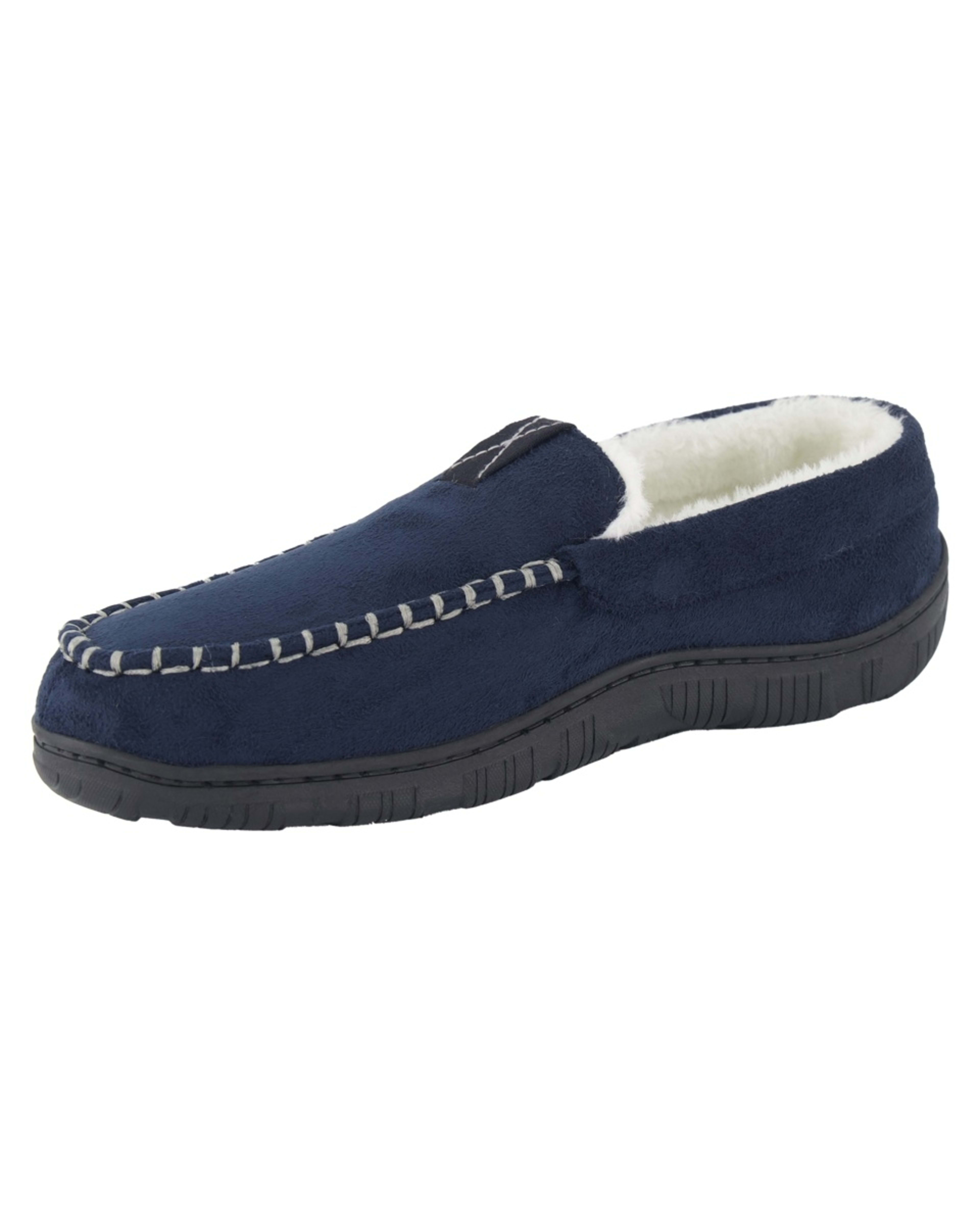 3 Hardsole Loafer Slippers Navy, 3 of 5