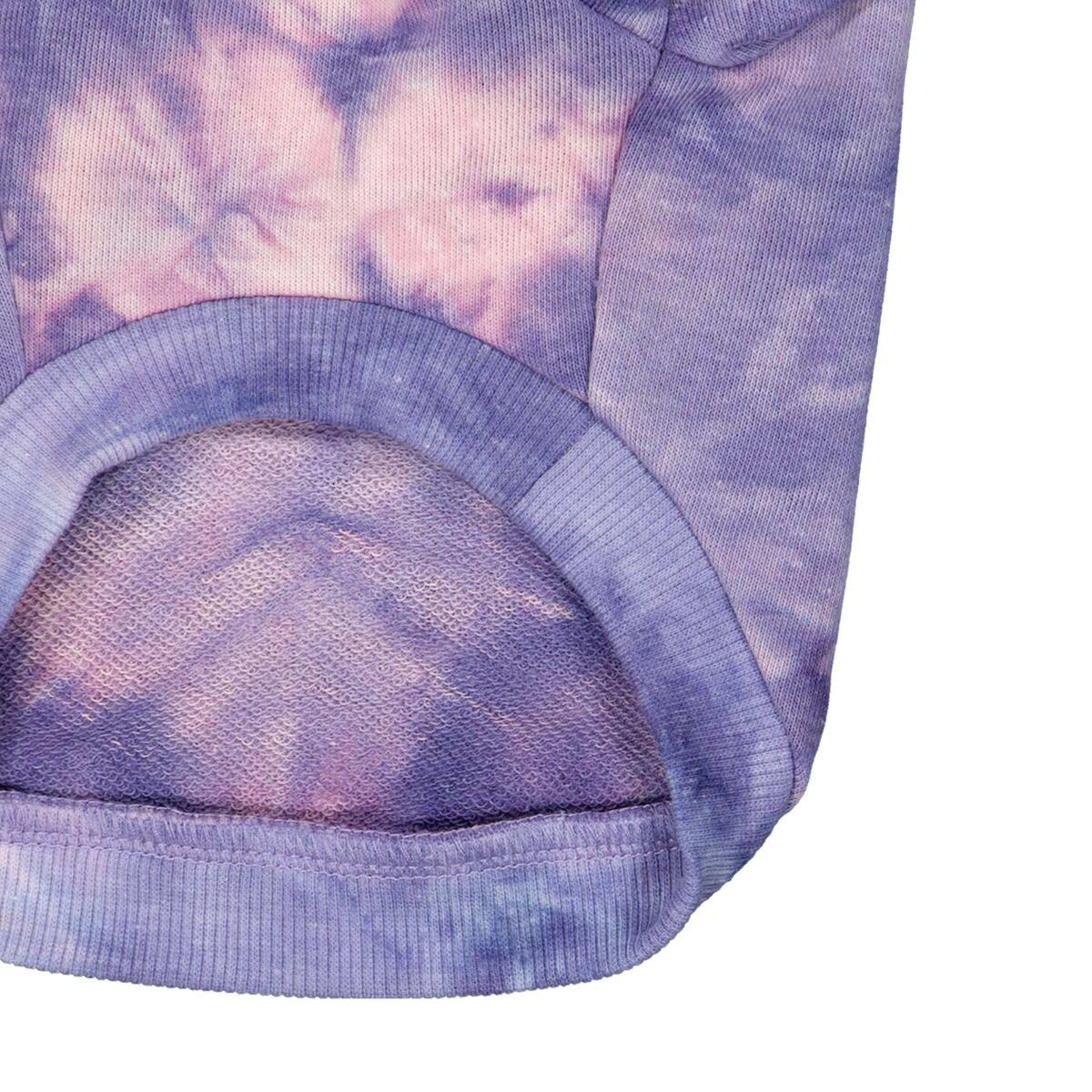 8 Pet Hoodie Tie-Dye - Small, Lilac, 8 of 10