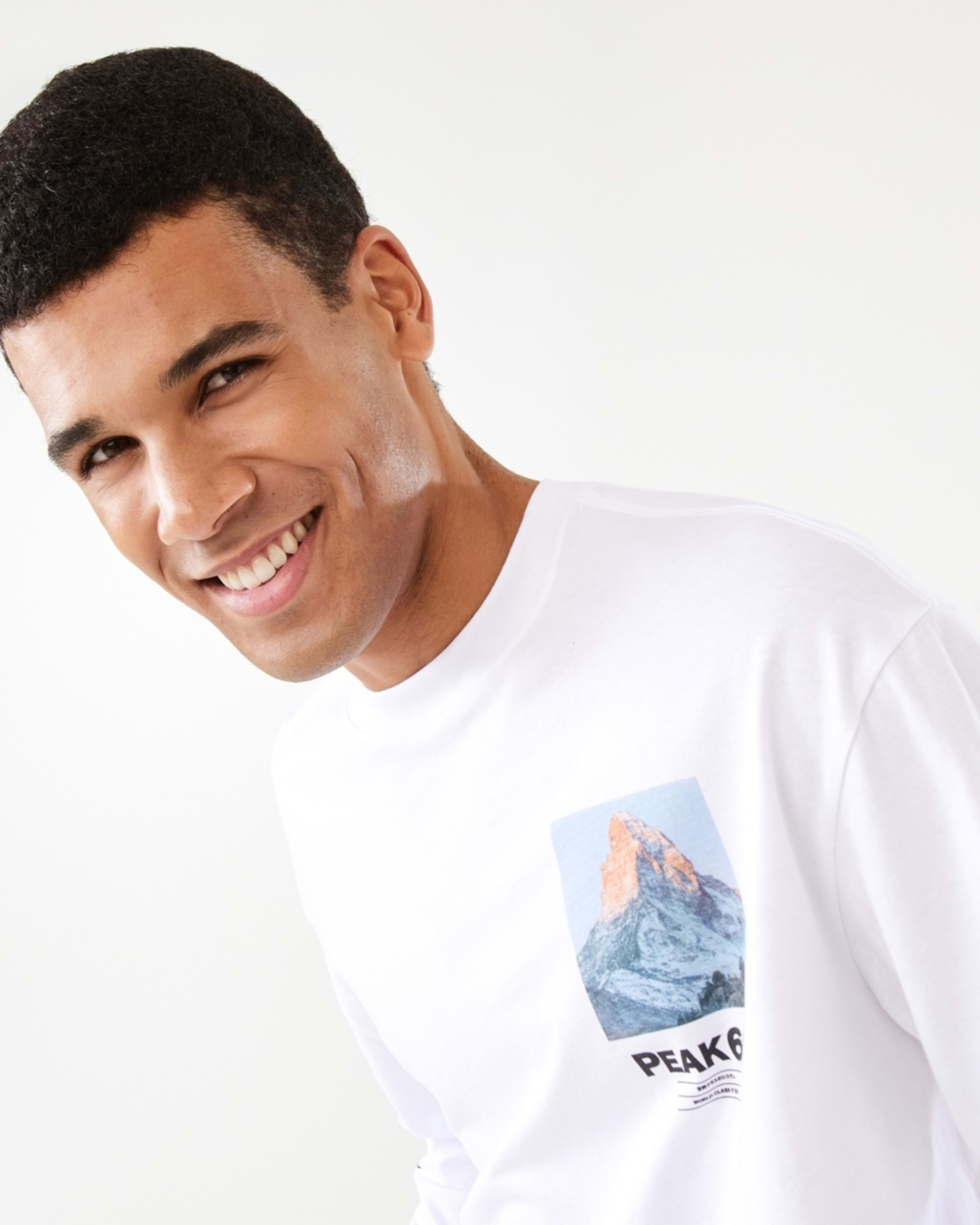 5 Long Sleeve Oversized Graphic T-shirt White, 5 of 10
