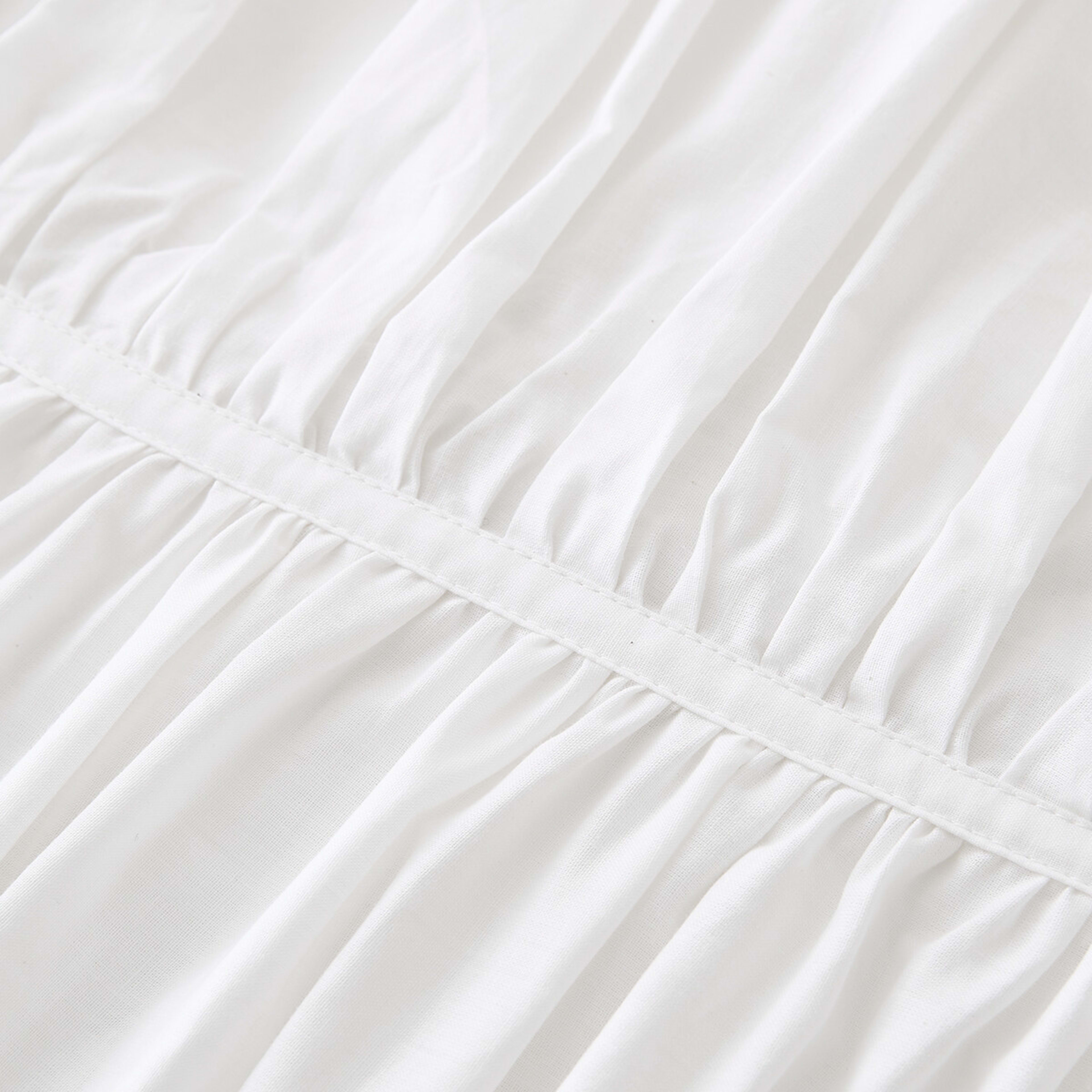 4 Arlo Cotton Quilt Cover Set - Queen Bed, White, 4 of 6